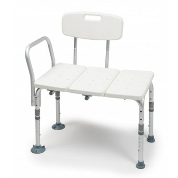 Lumex Everyday Tub Transfer Bench & Shower Chair - Waterproof Plastic and Aluminum Design - 7927KD-1