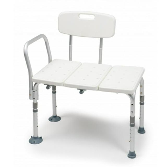 Lumex Everyday Tub Transfer Bench & Shower Chair - Waterproof Plastic and Aluminum Design - 7927KD-1