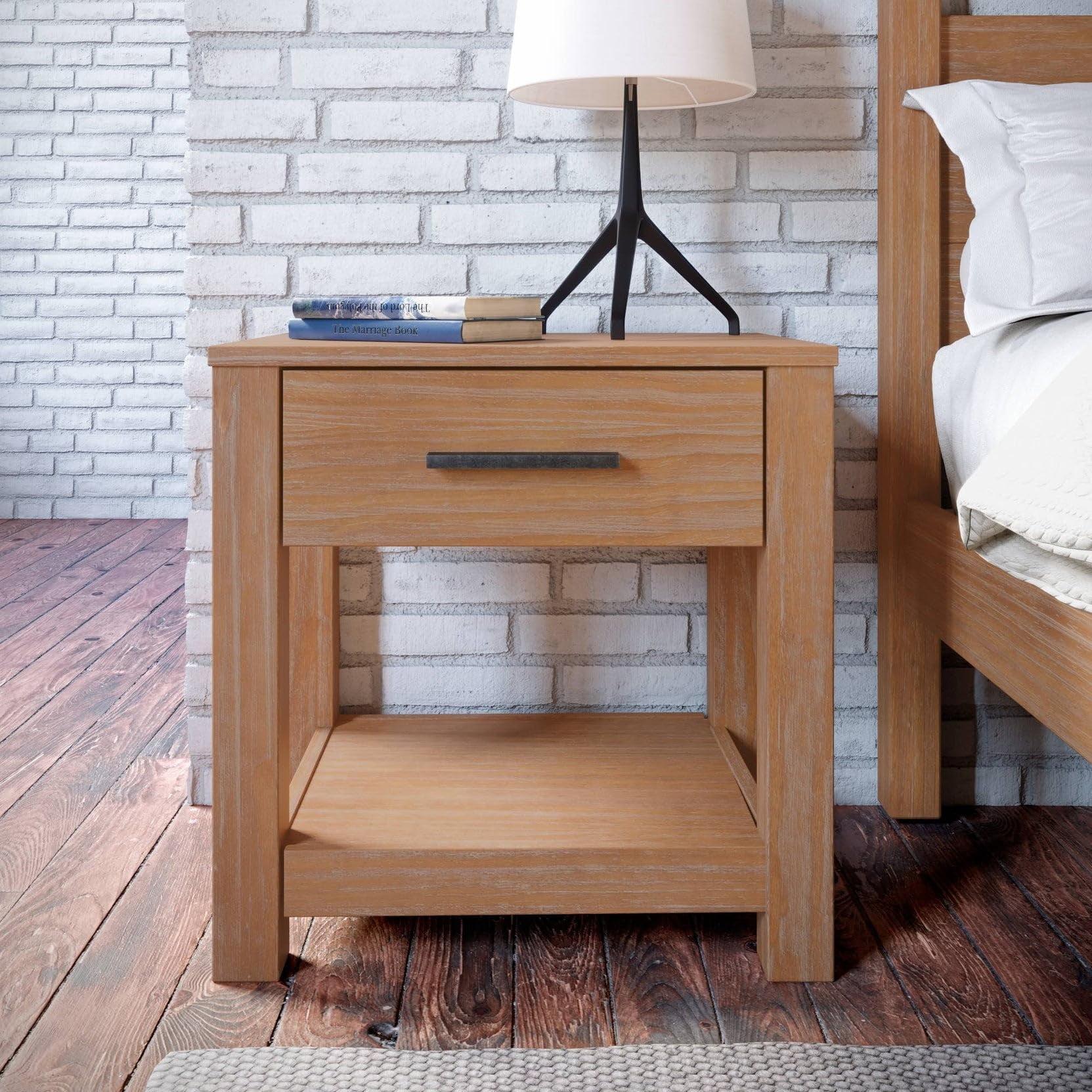 Loft 1 - Drawer Solid Wood Nightstand