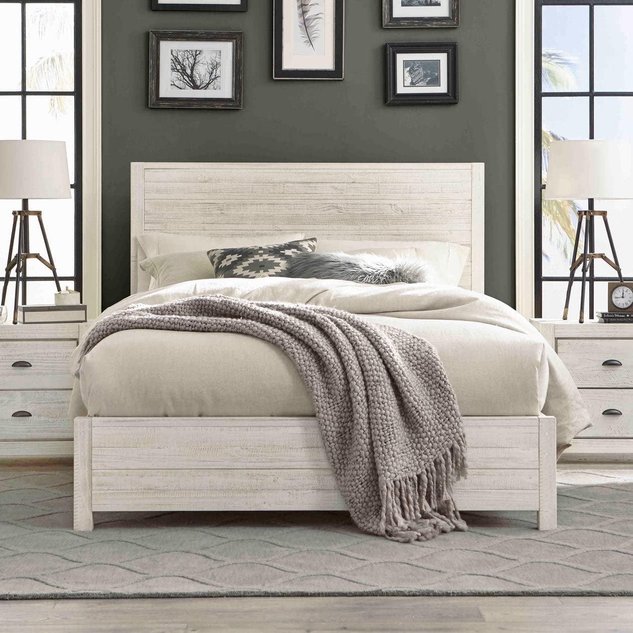 Montauk Solid Wood Panel Bed