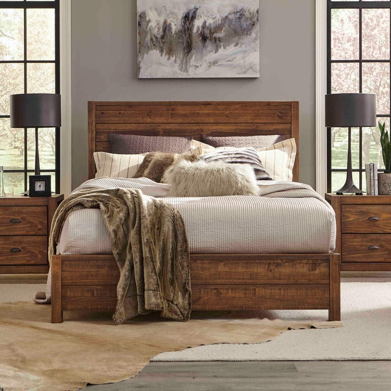 Montauk Solid Wood Panel Bed