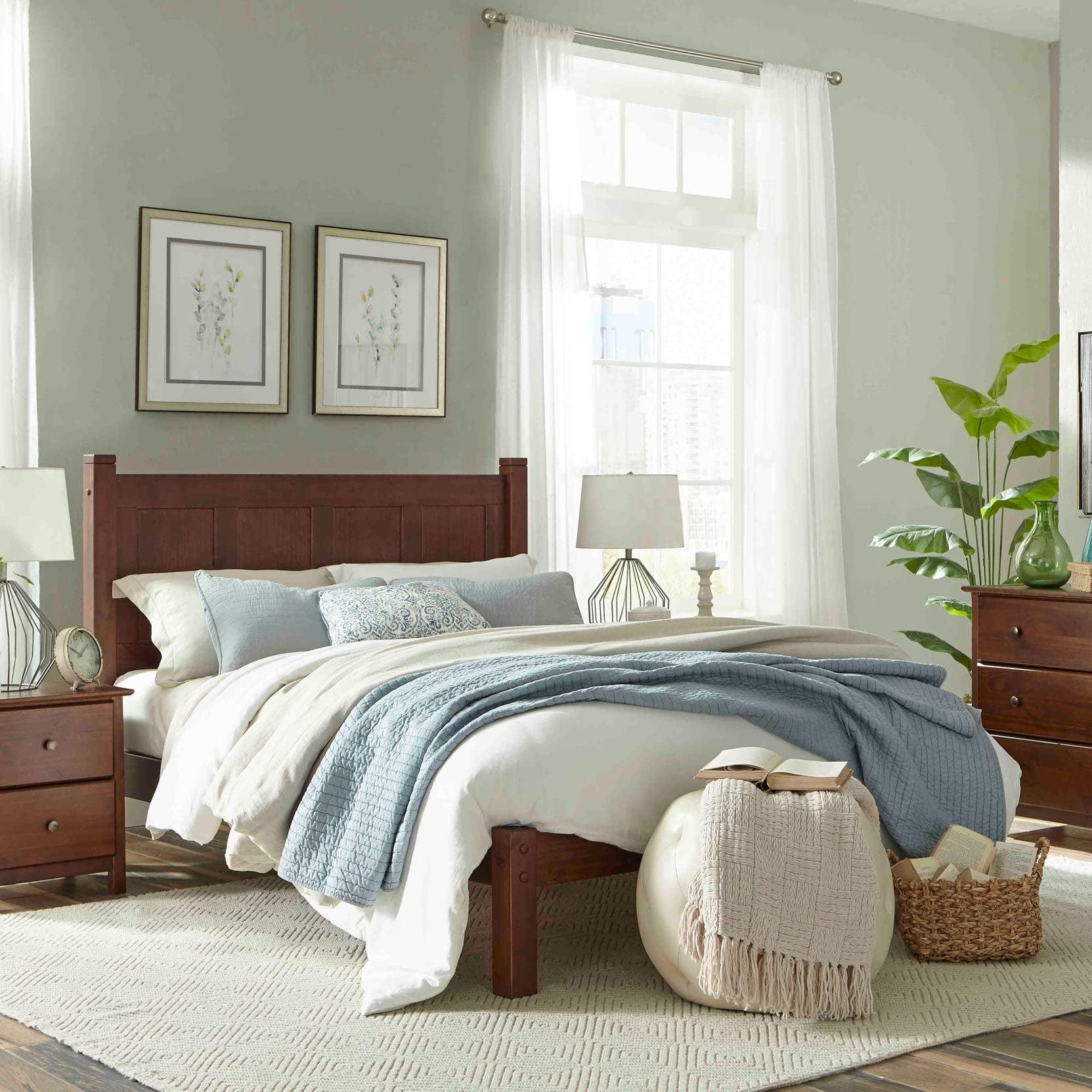 Shaker Solid Wood Panel Bed