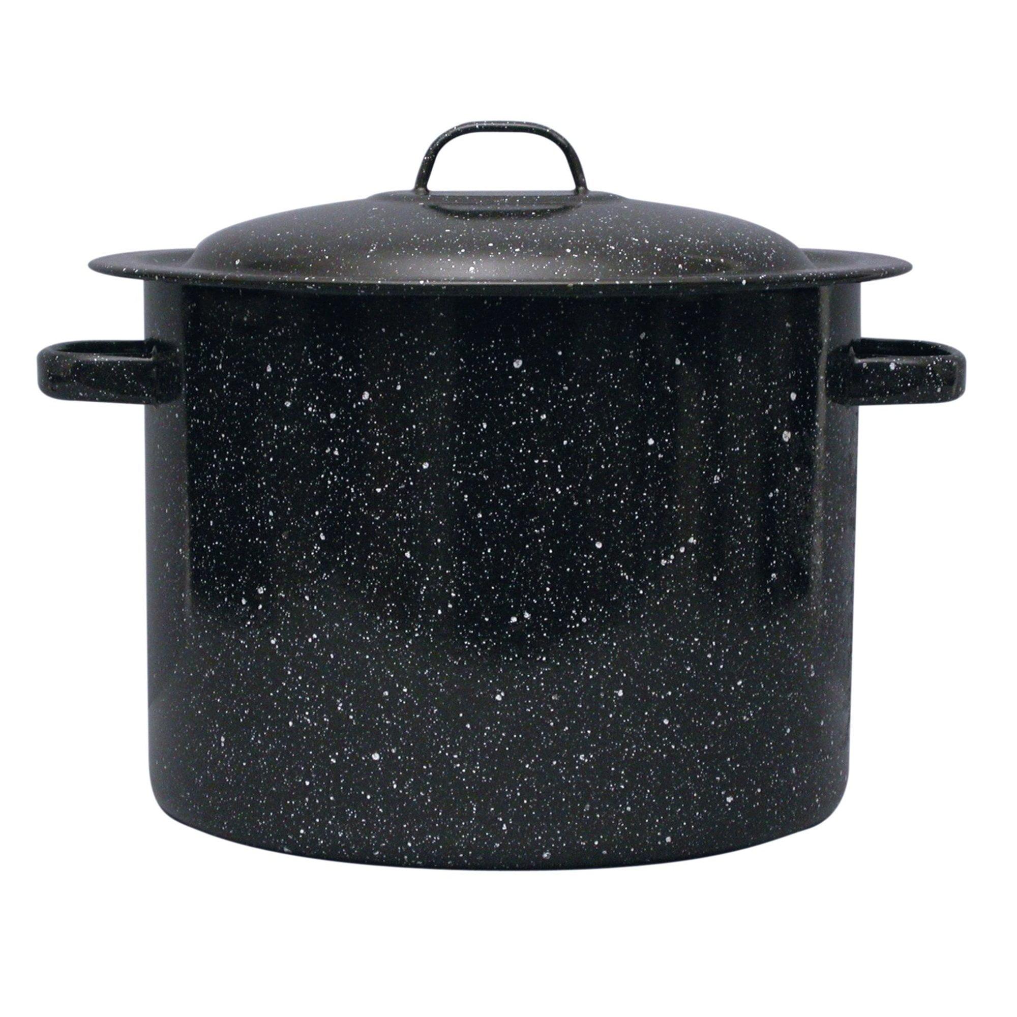 Granite Ware 12-Quart Speckled Black Nonstick Stock Pot