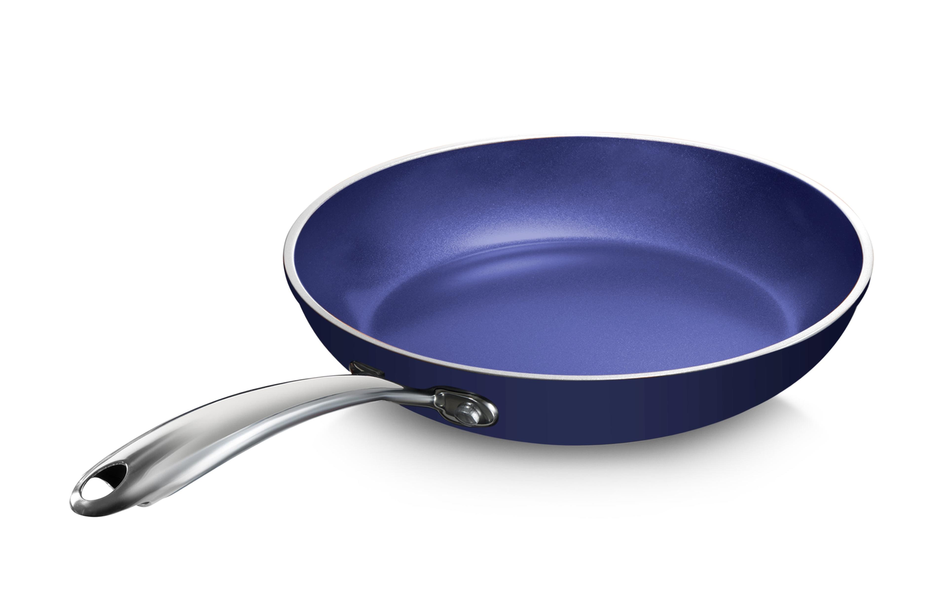 Granitestone Blue 12'' Nonstick Aluminum Fry Pan with Cool Touch Handle