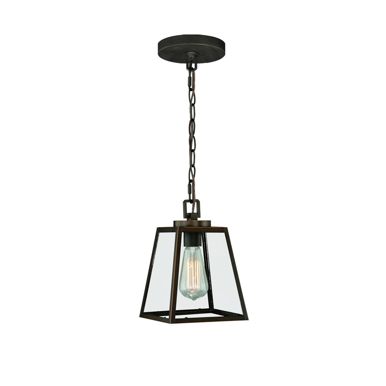 Vaxcel Grant 1 - Light Pendant in  Burnished Bronze