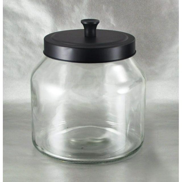 Grant Howard 59105 Storage Jar Black Matte Metal Top, 68 oz.