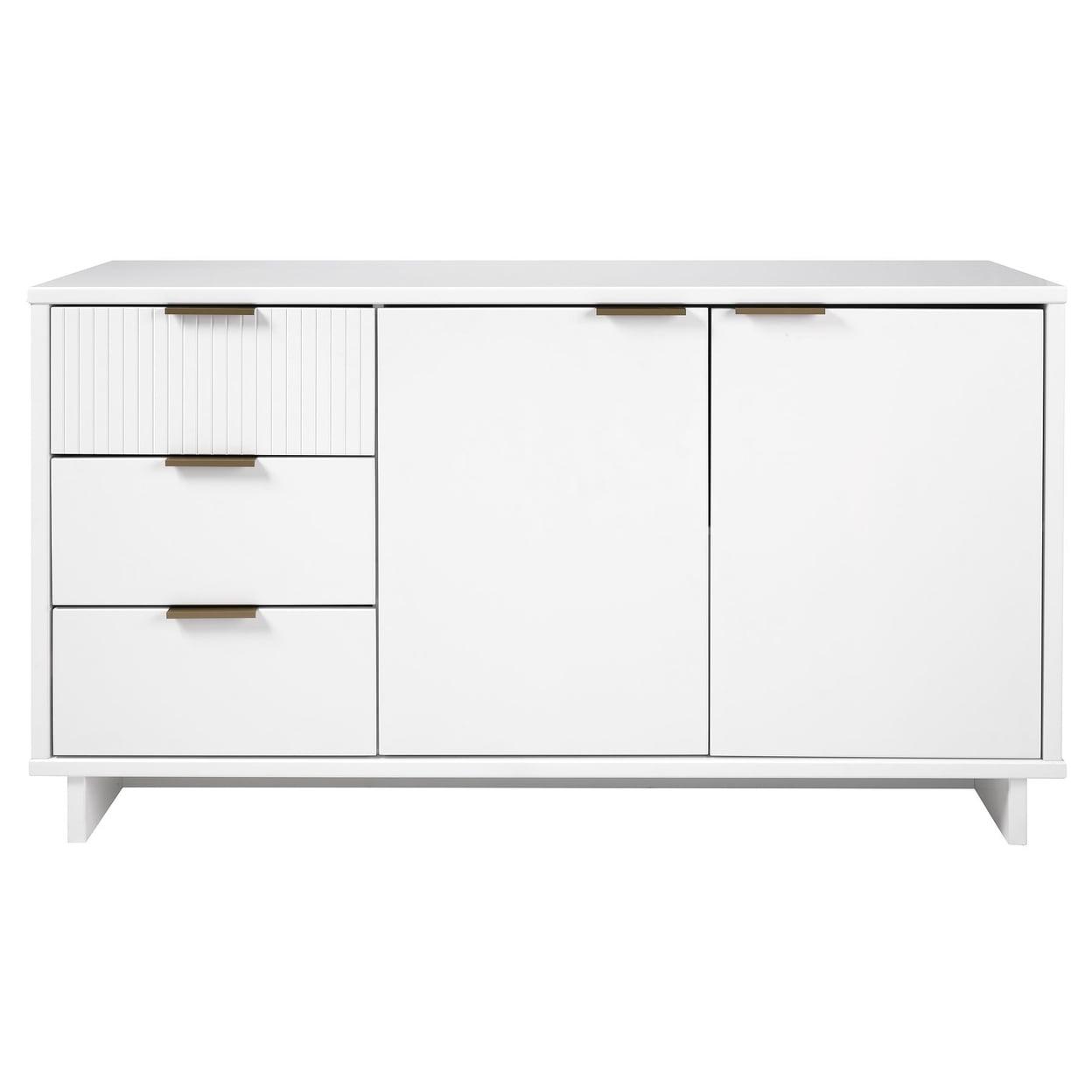 55.07" Granville Modern 3 Drawer Sideboard - Manhattan Comfort