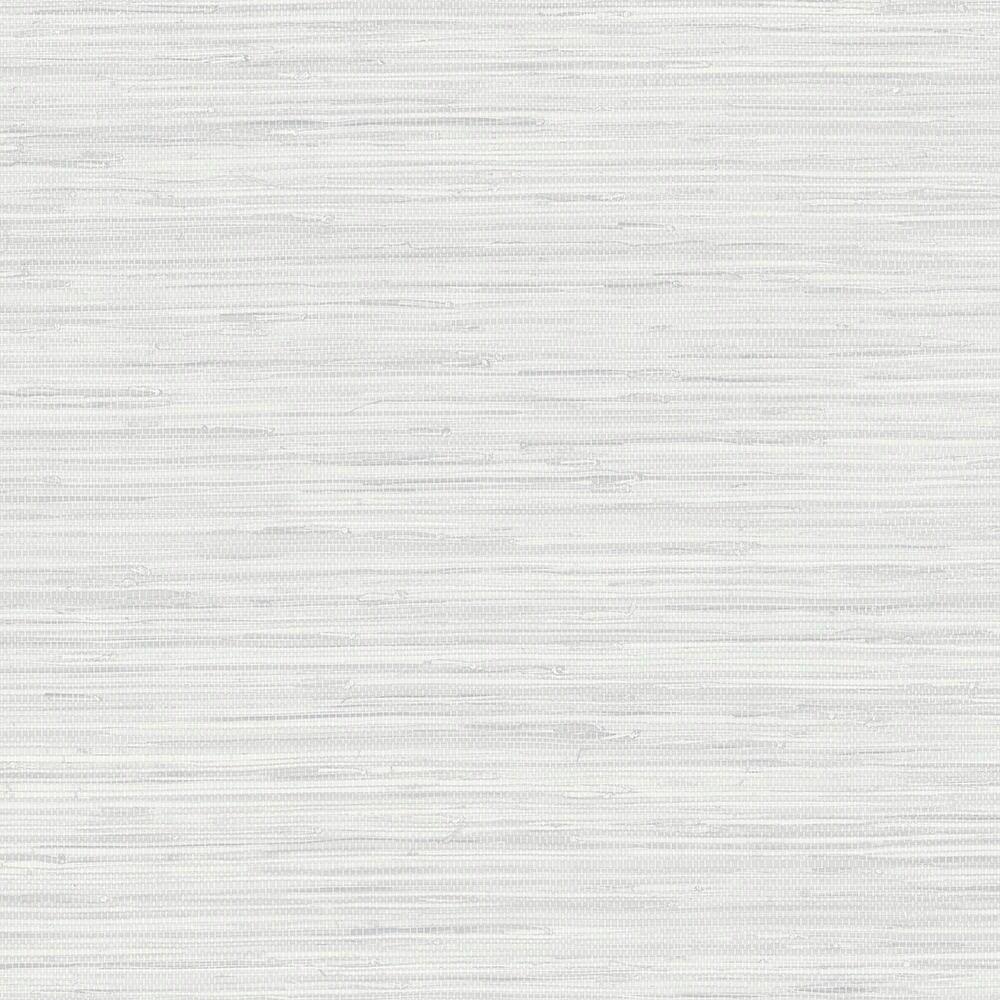 Grey Embossed Grasscloth Pre-pasted Vinyl Wallpaper