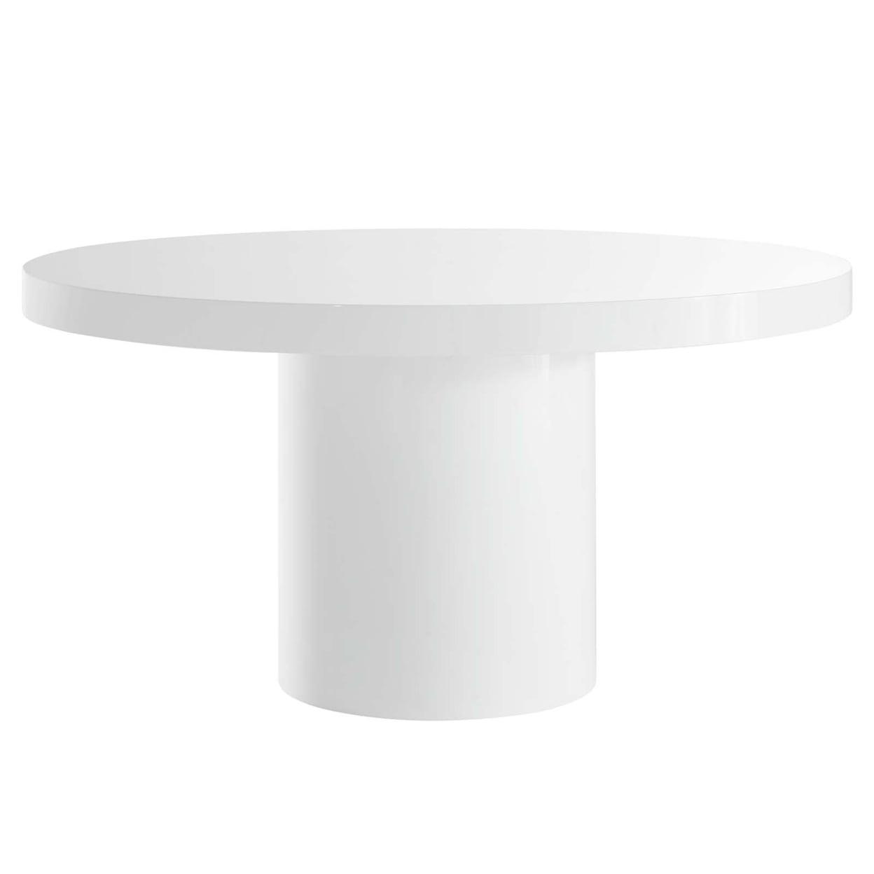 Gratify 60" Round Dining Table-EEI-4910-WHI