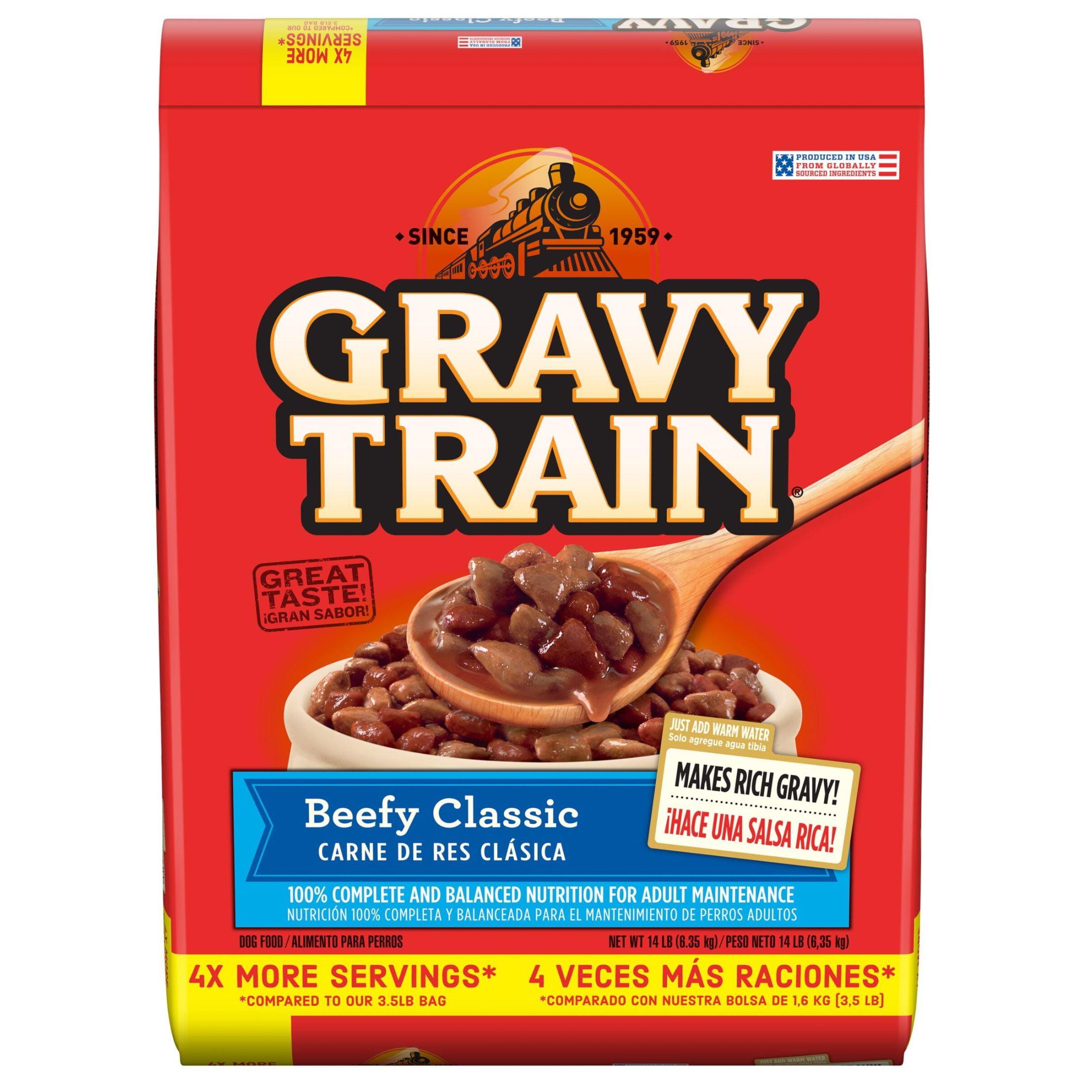 Gravy Train Beefy Classic Dry Dog Food, 14 Lb. Bag