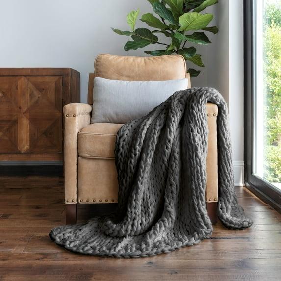 Becky Cameron Handmade Chunky Knit Throw Blanket