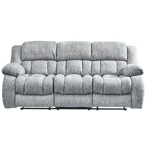 Global Furniture USA U250 Light Gray Upholstered Fabric Reclining Sofa