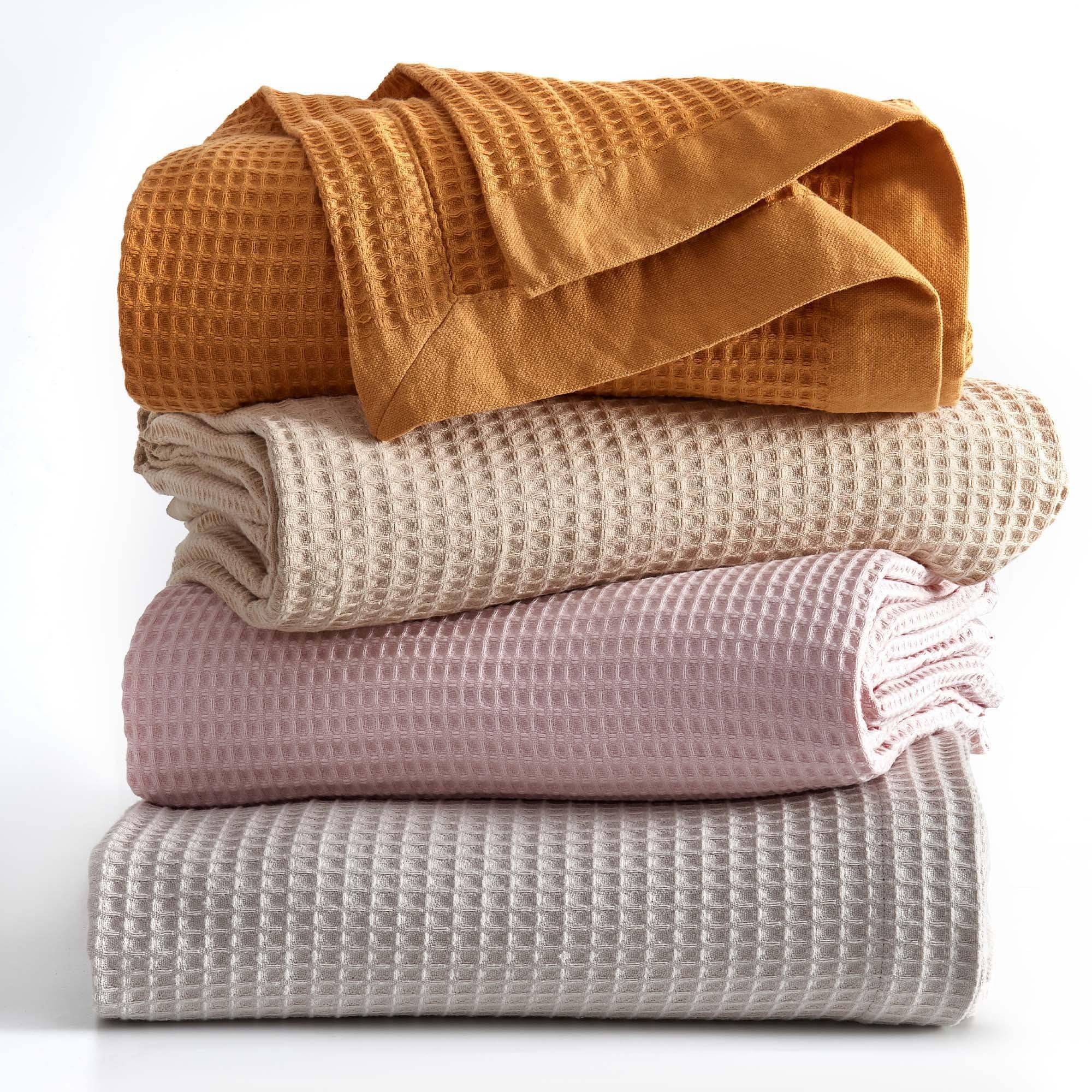 100% Cotton Waffle Weave Blanket
