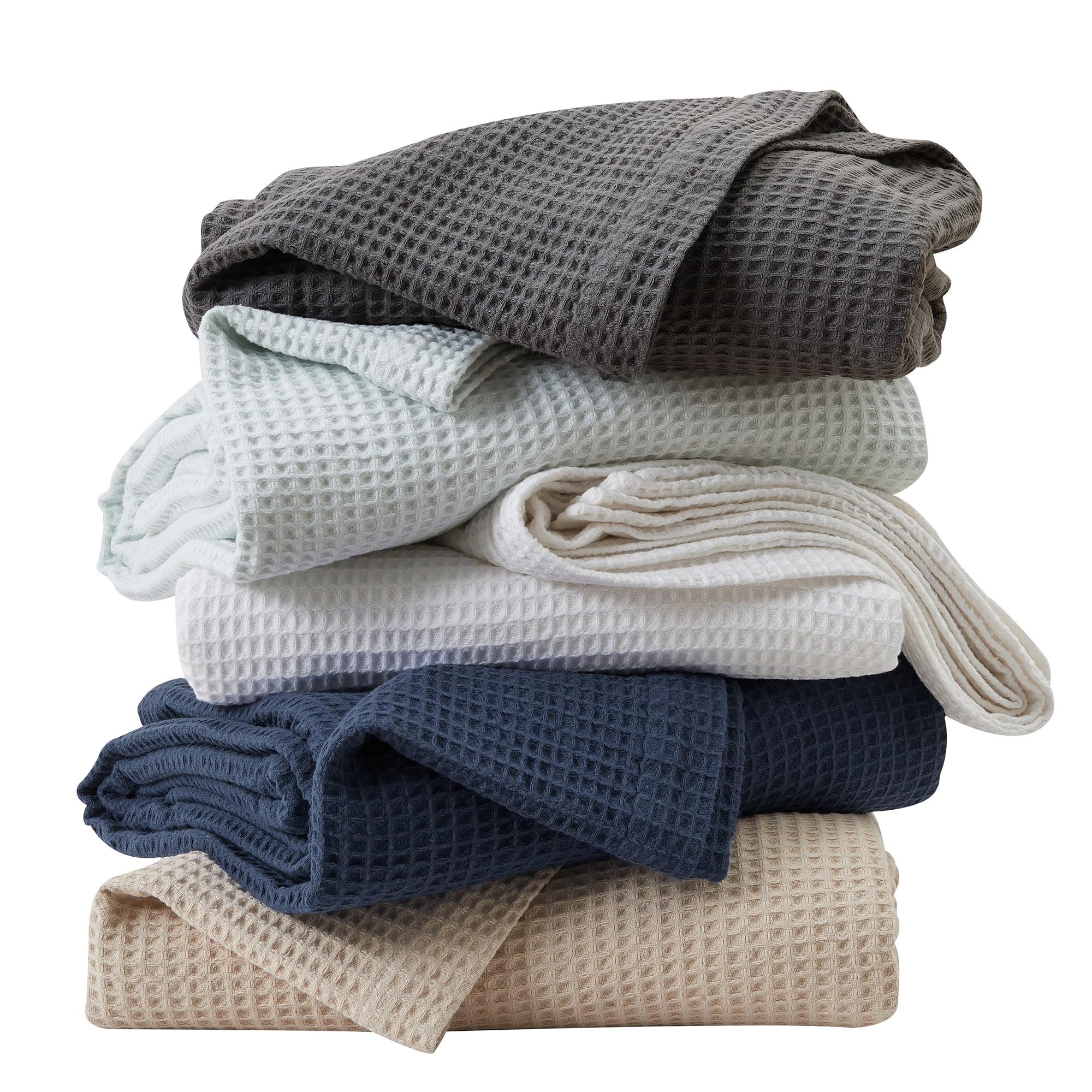 FreshFolds 100% Cotton Waffle Weave Blanket