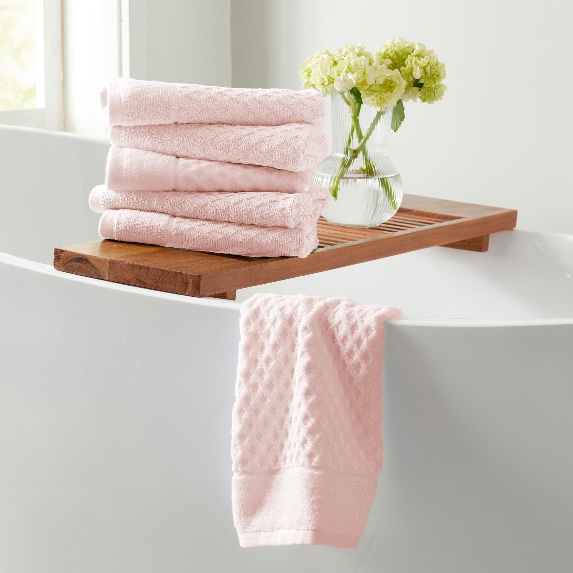 Cotton Quick-Dry Diamond Textured Bath Towel - Great Bay Home