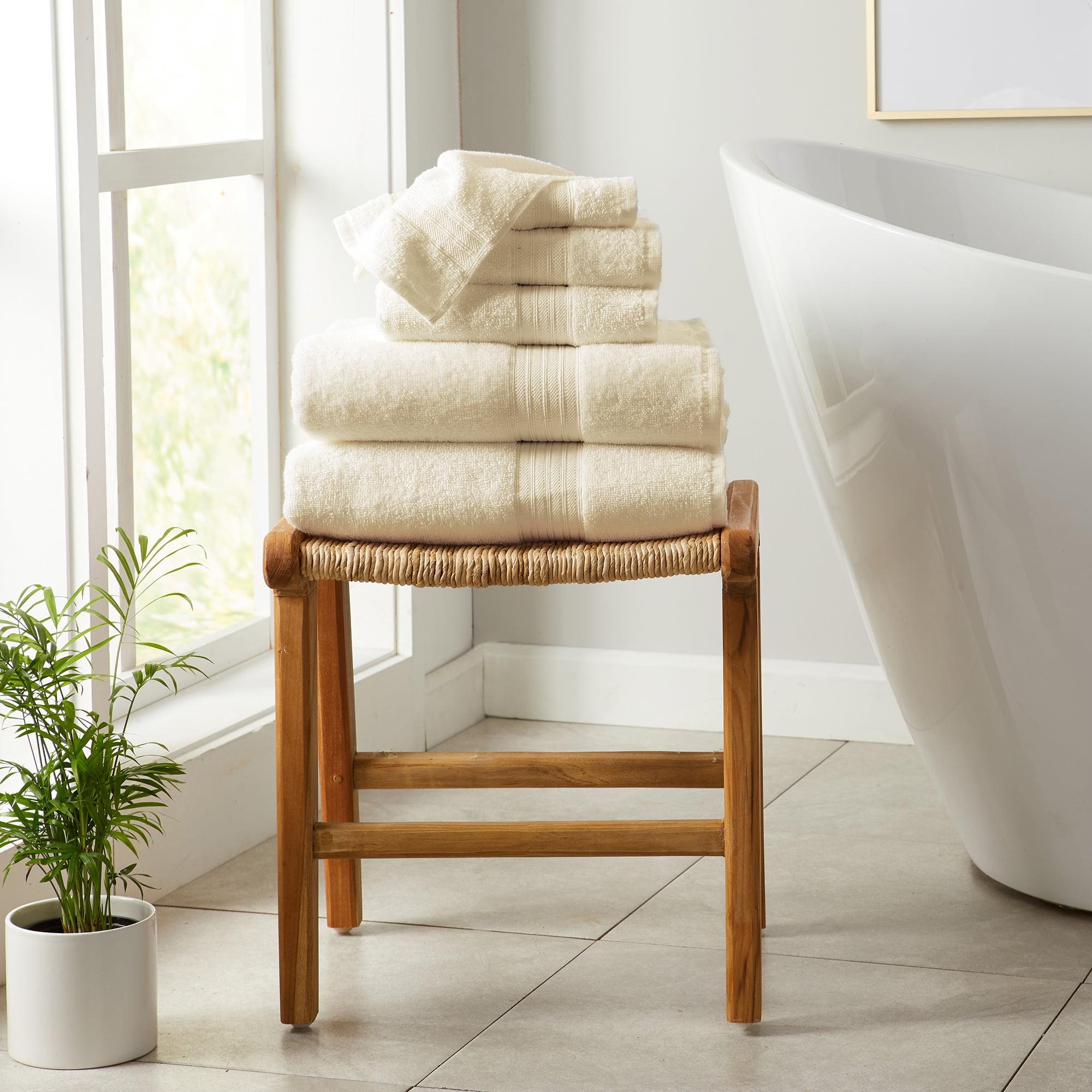 FreshFolds Super Soft 100% Ringspun Cotton Quick-Dry 6-Piece Towel Set