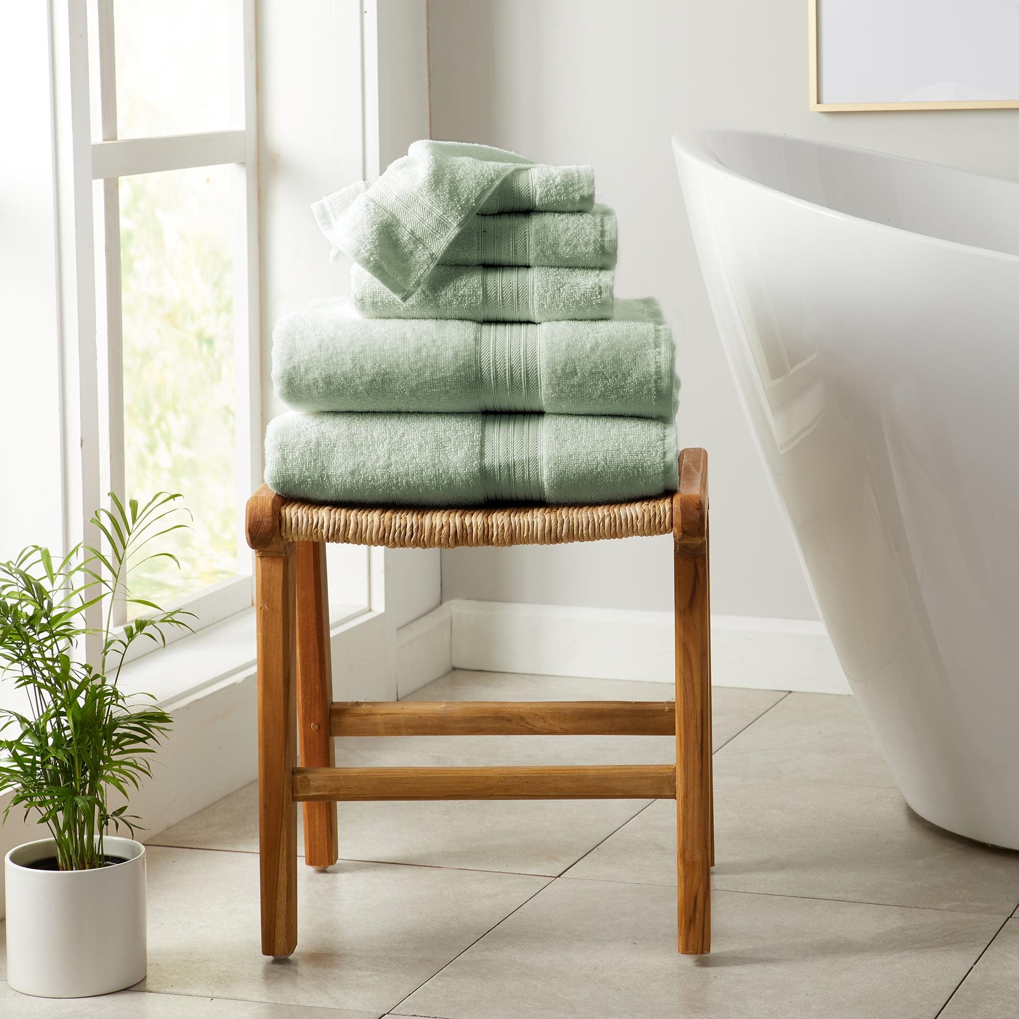 FreshFolds Super Soft 100% Ringspun Cotton Quick-Dry 6-Piece Towel Set