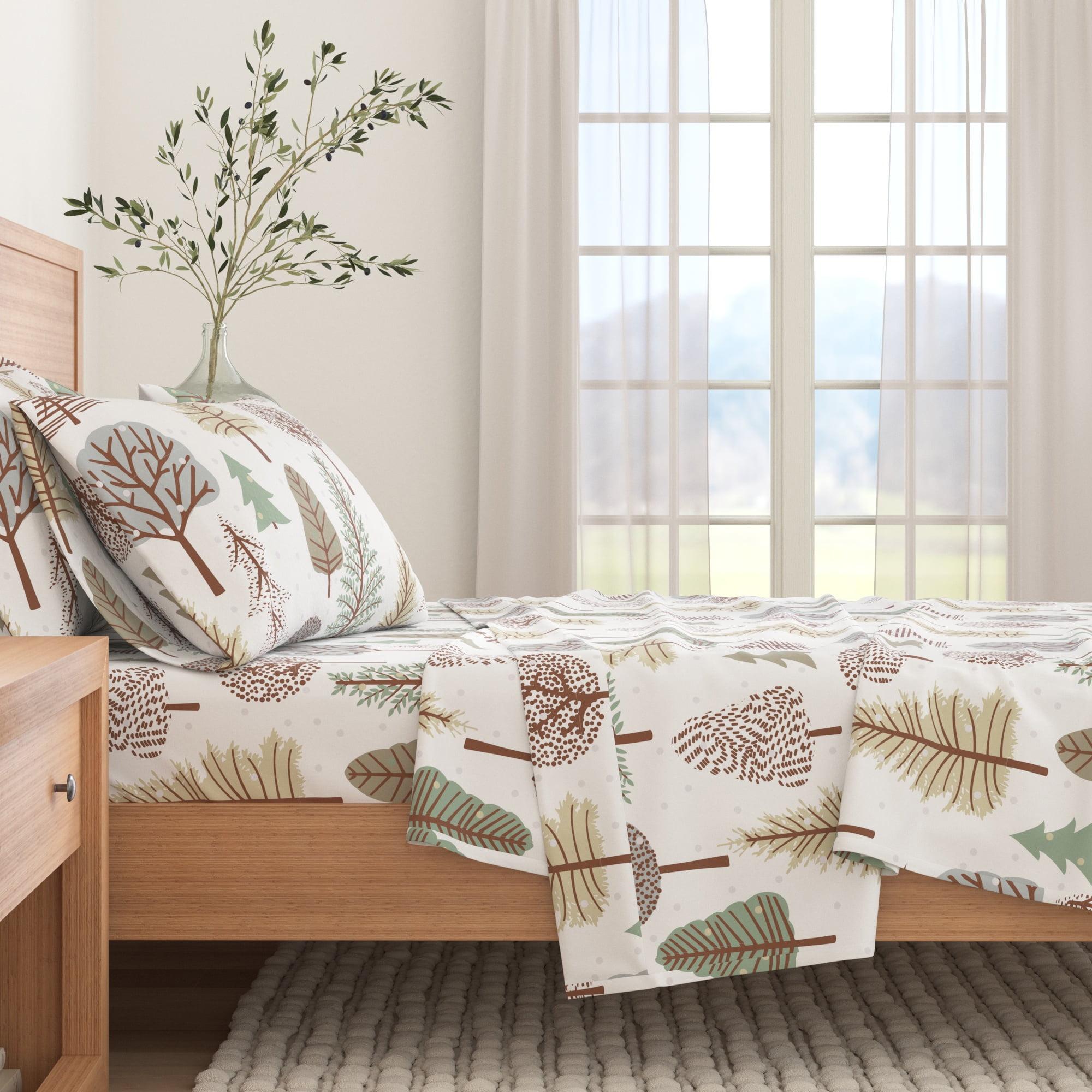 FreshFolds 100% Cotton Lodge Printed Flannel Sheet Set