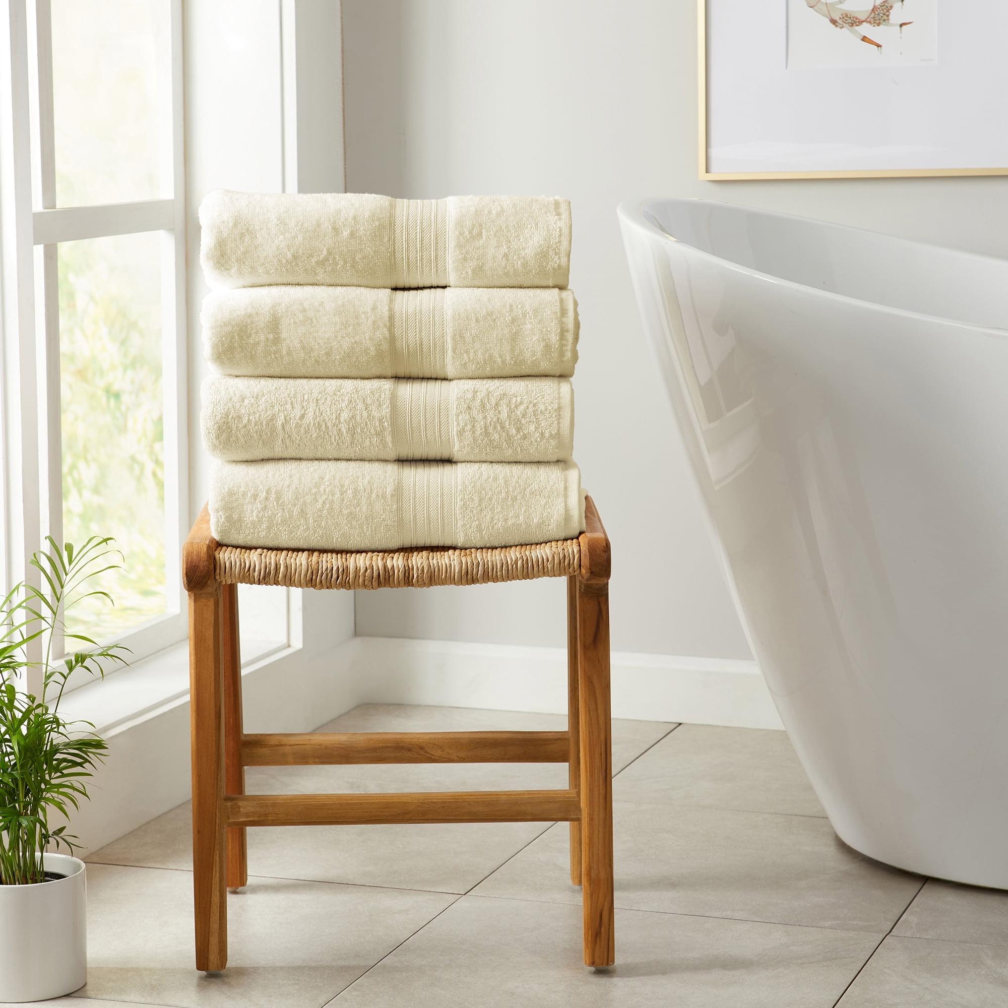 Hokku Designs Super Soft 100% Cotton Quick-Dry Bath Towels (Set of 4)