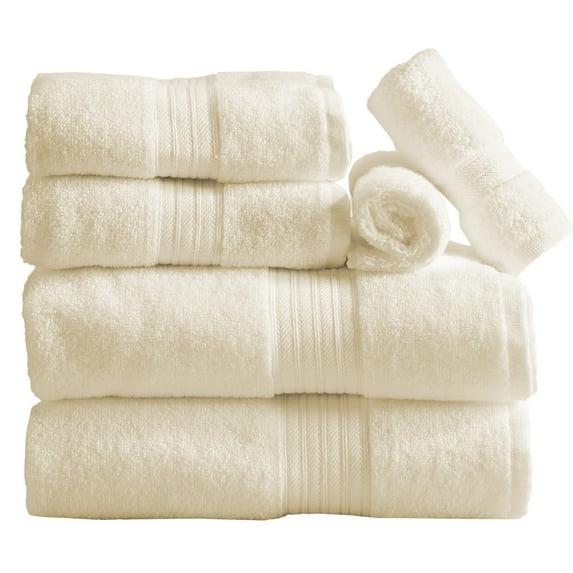 FreshFolds Super Soft 100% Ringspun Cotton Quick-Dry 6-Piece Towel Set
