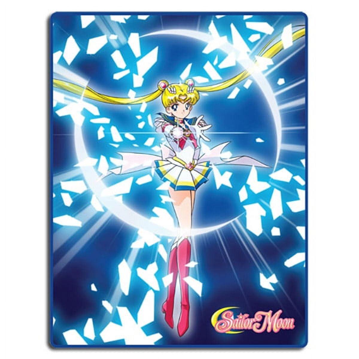 Sailor Moon Super S Blue Polyester Throw Blanket