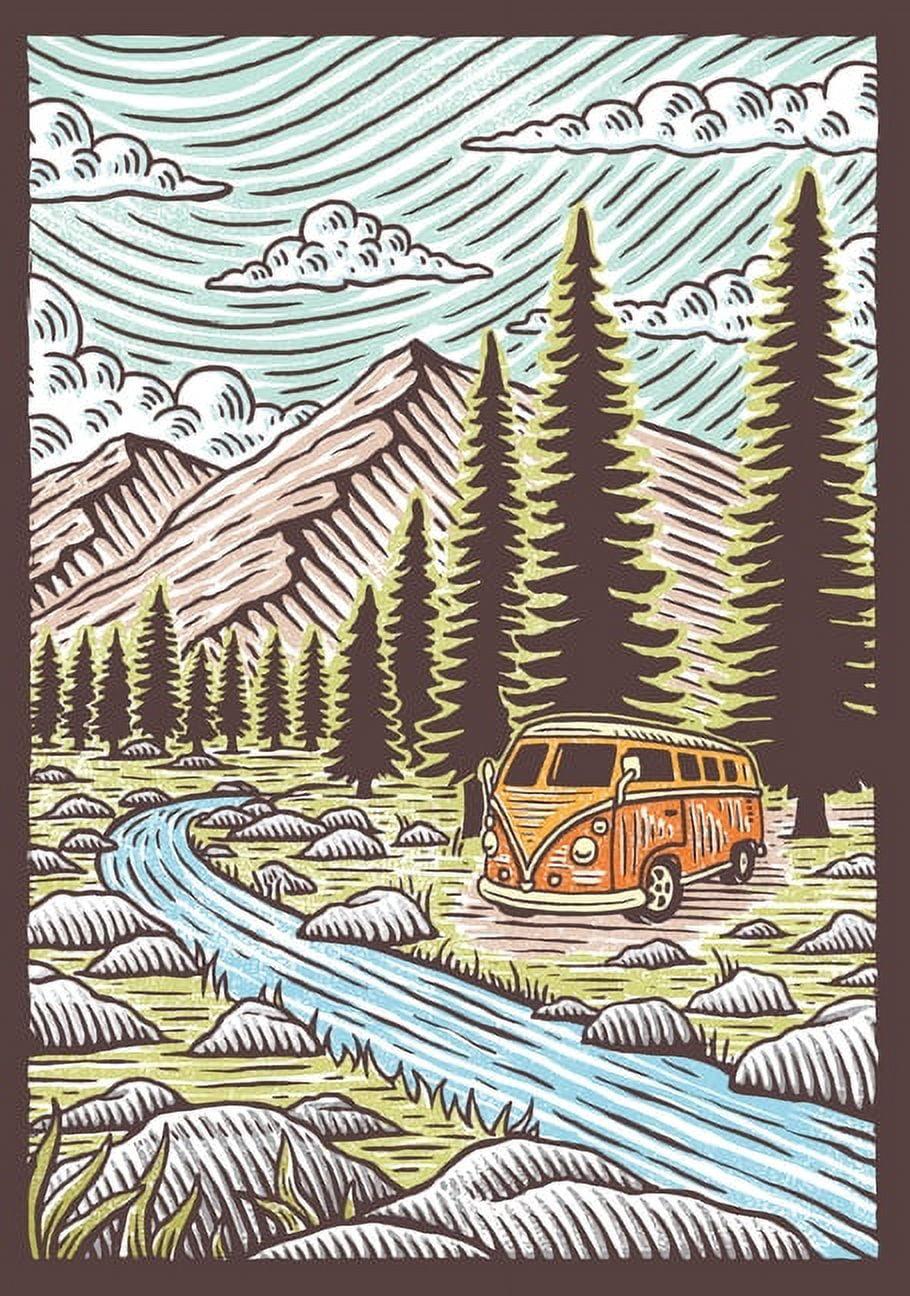 Great Outdoors Flexi Journal: (Blank Lined Notebook of Natural Landscapes, Illustrated Journal That Celebrates Nature), (Hardcover)