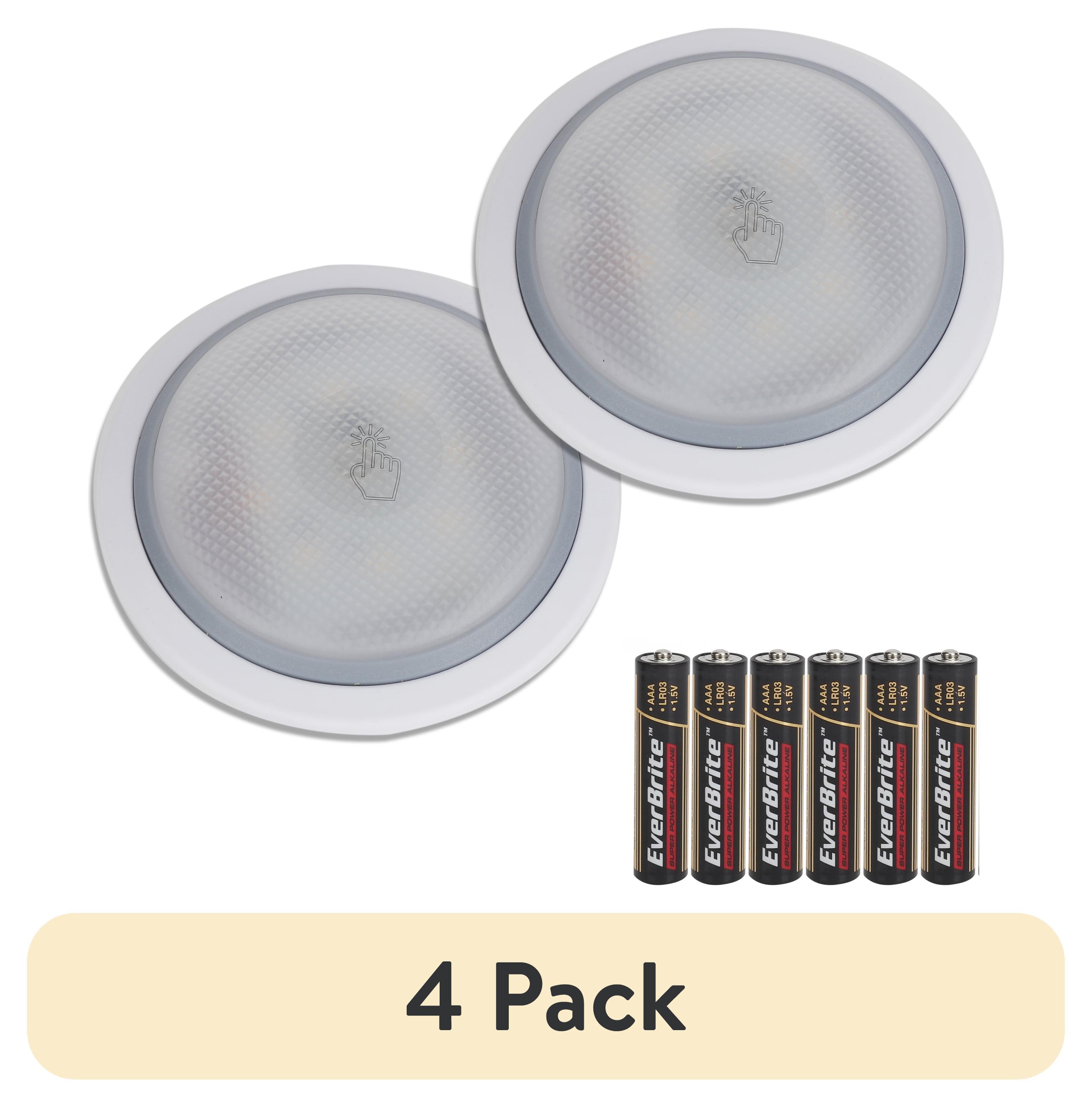 Great Value Dimmable LED 50 Lumens 2-Pack Touch Puck Lights