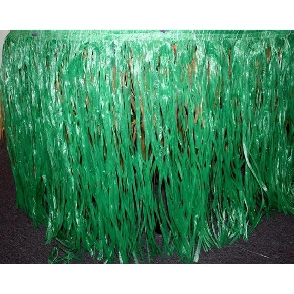 Green Artificial Grass Table Skirt - Party Supplies - 1 Piece