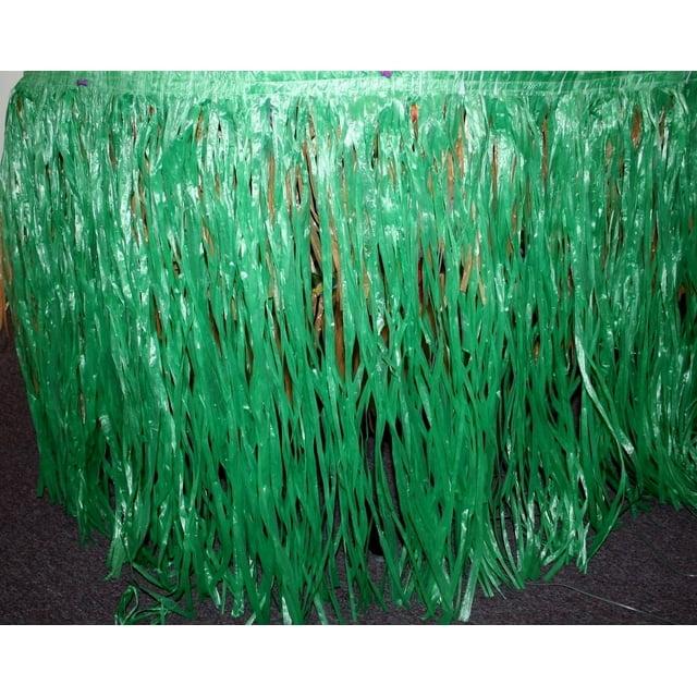 Green Artificial Grass Table Skirt - Party Supplies - 1 Piece
