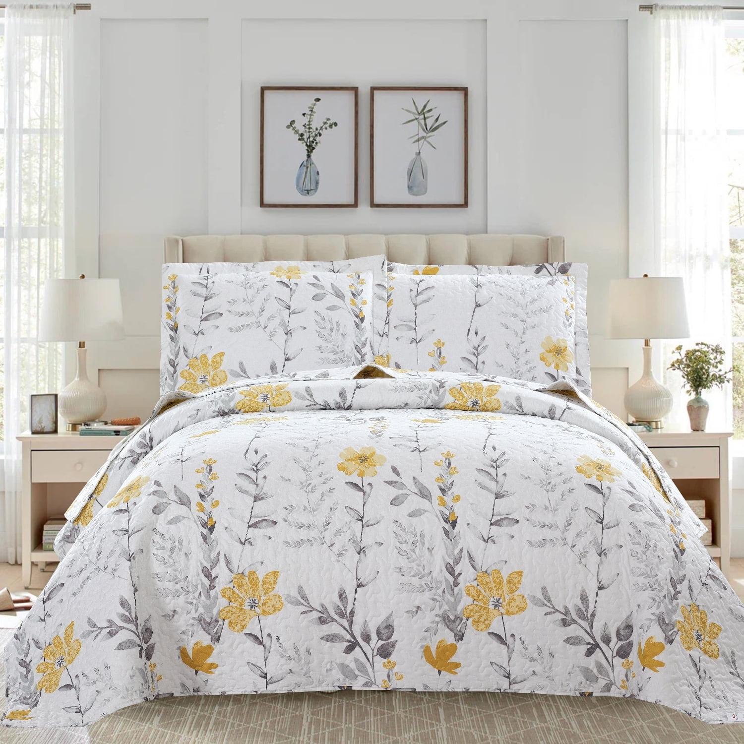 Lush Decor Floral Reversible Quilt Set