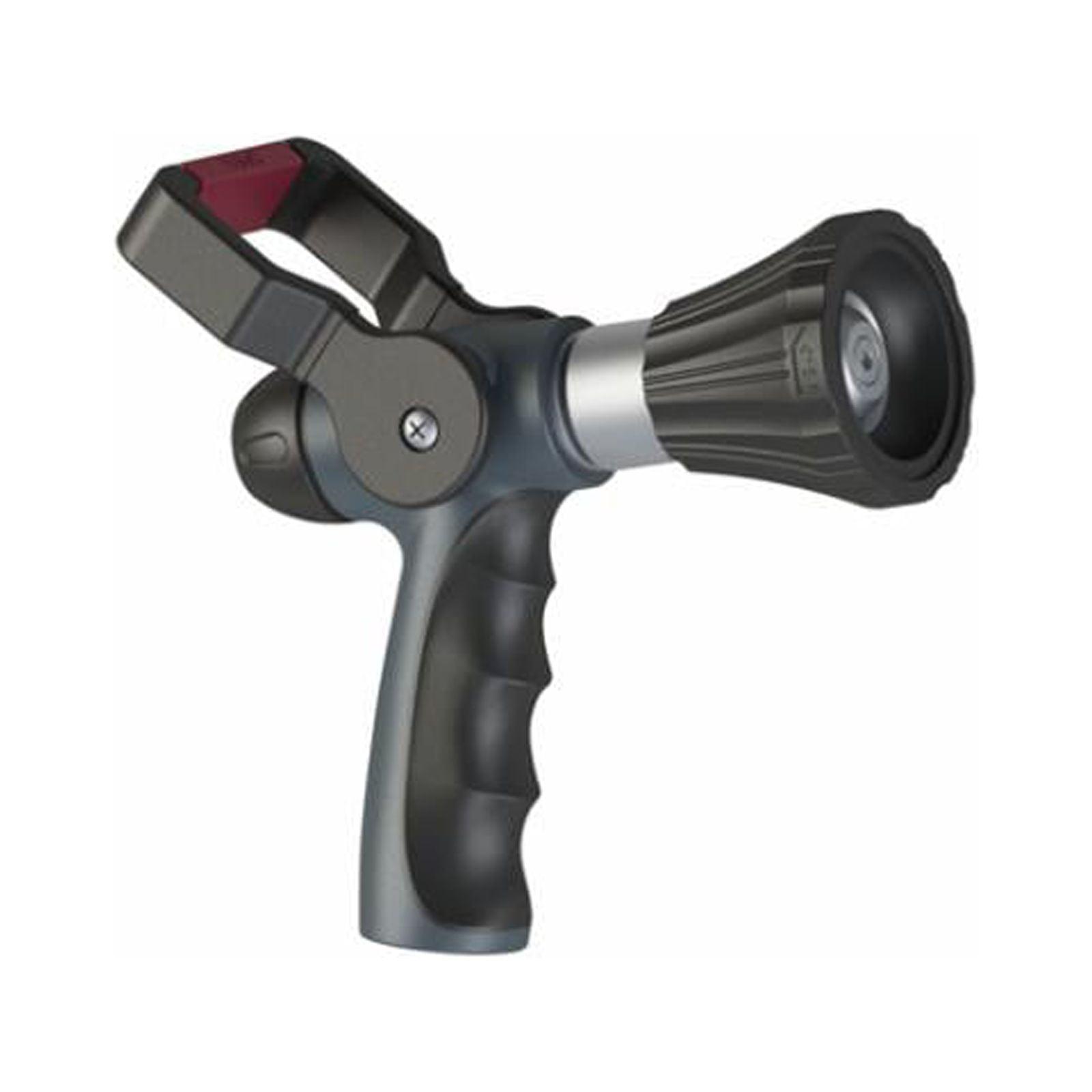 Heavy-Duty Metal Fireman's Nozzle with Rubberized Grip