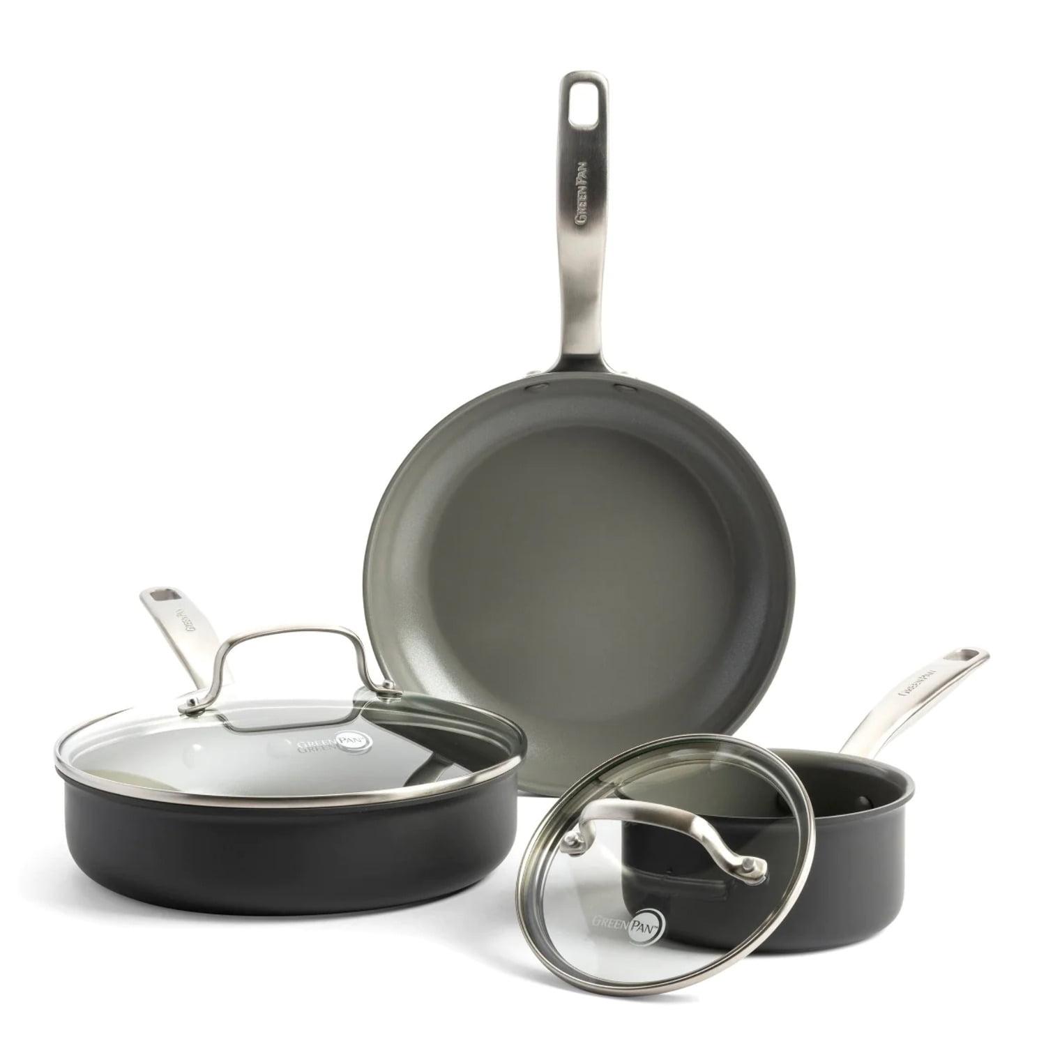 GreenPan Chatham Gray Ceramic Nonstick 5-Piece Cookware Set