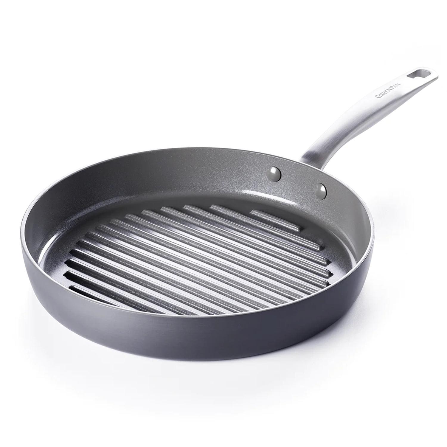 GreenPan Chatham Healthy Ceramic Nonstick, Grill Pan, 11", Gray