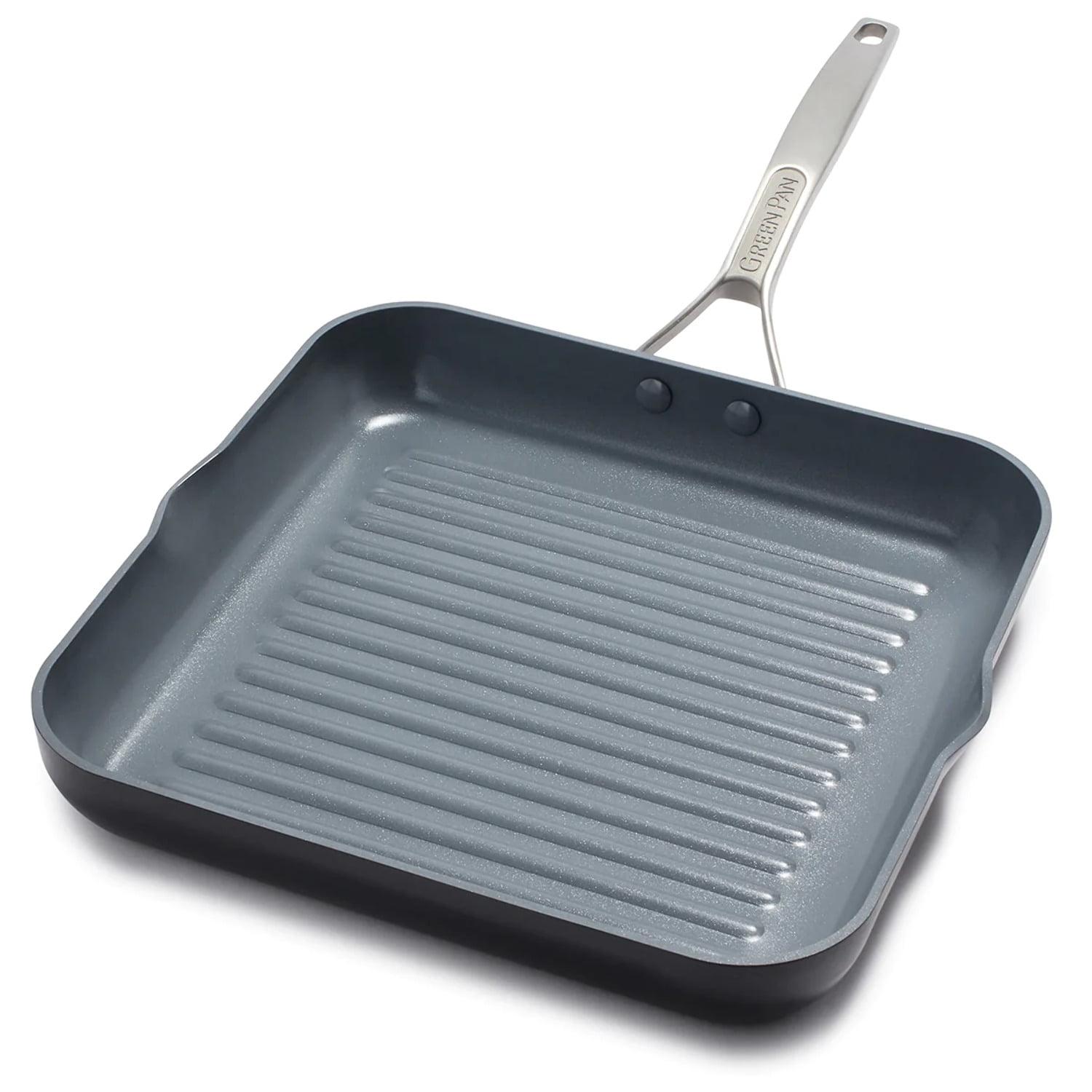 11" Black Aluminum Ceramic Nonstick Griddle Pan