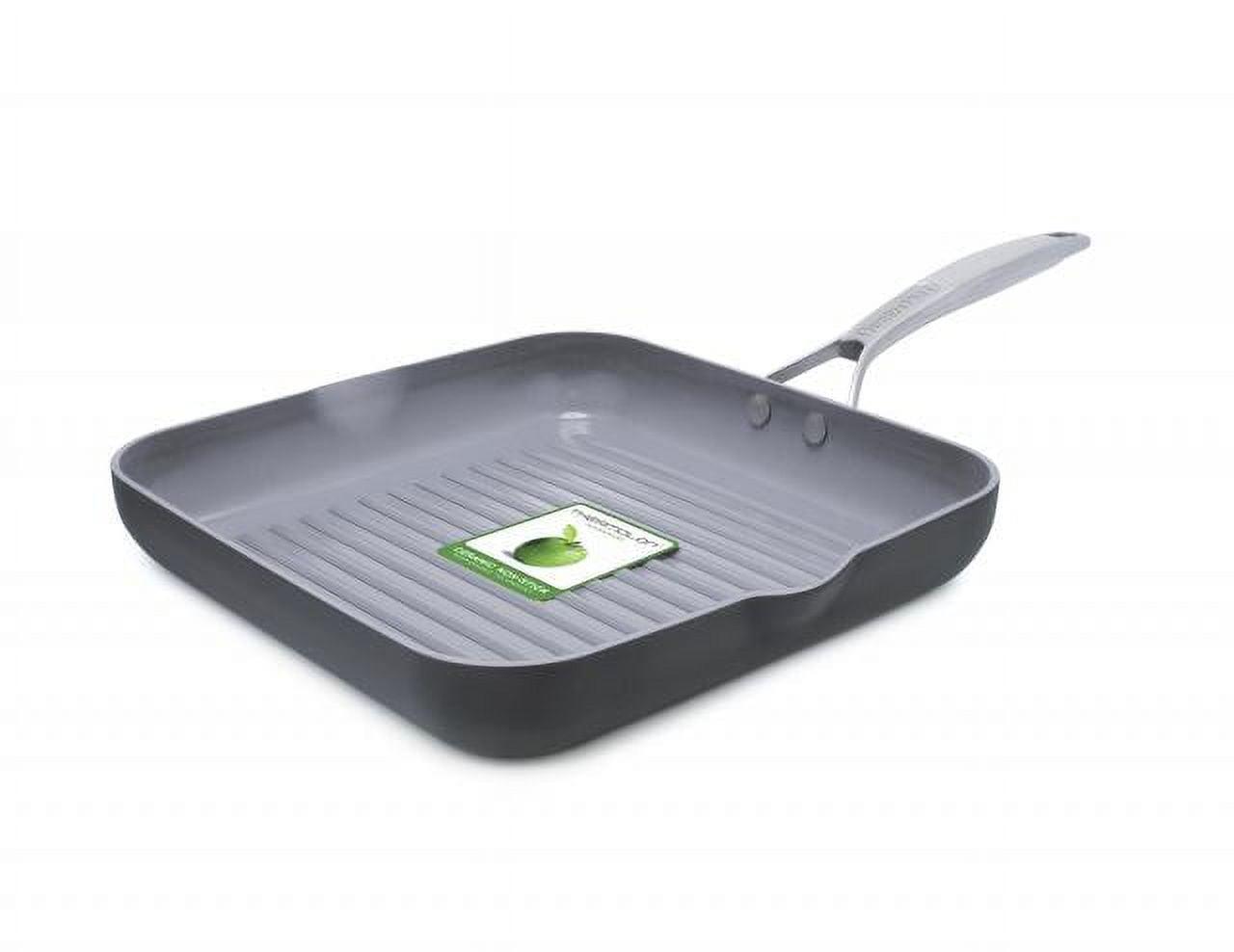 11" Black Aluminum Ceramic Nonstick Griddle Pan