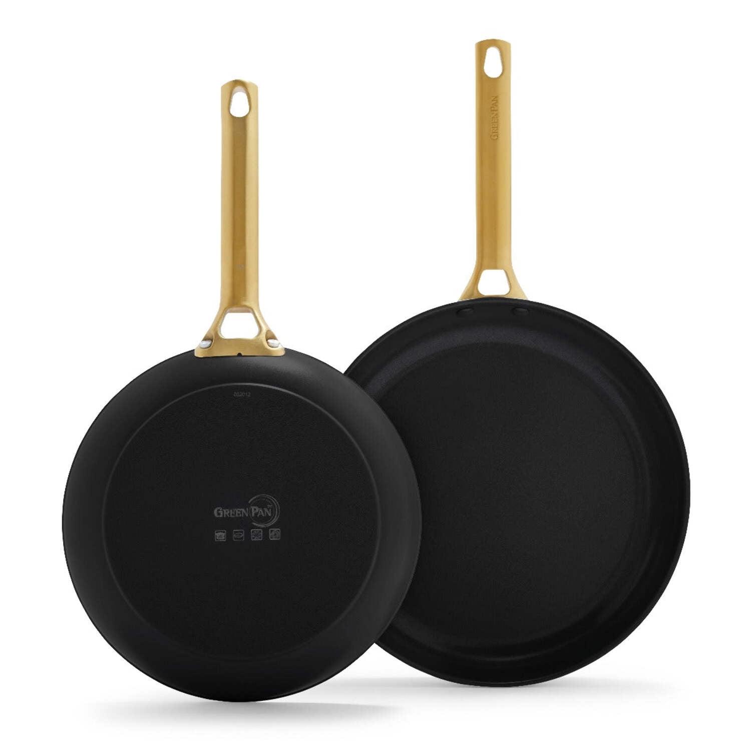 GreenPan ™ Reserve Black 2-Piece 10" and 12" Ceramic Non-Stick Frying Pan Set
