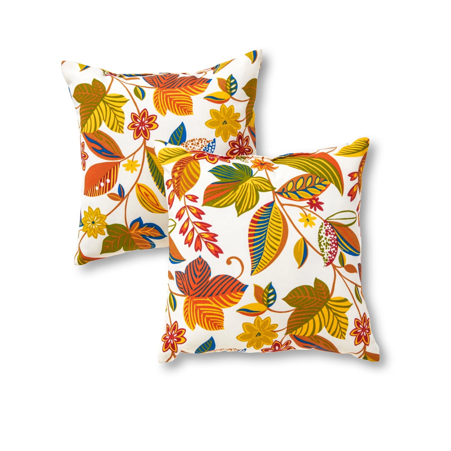 Esprit Floral Square Kids Outdoor Accent Pillow Set