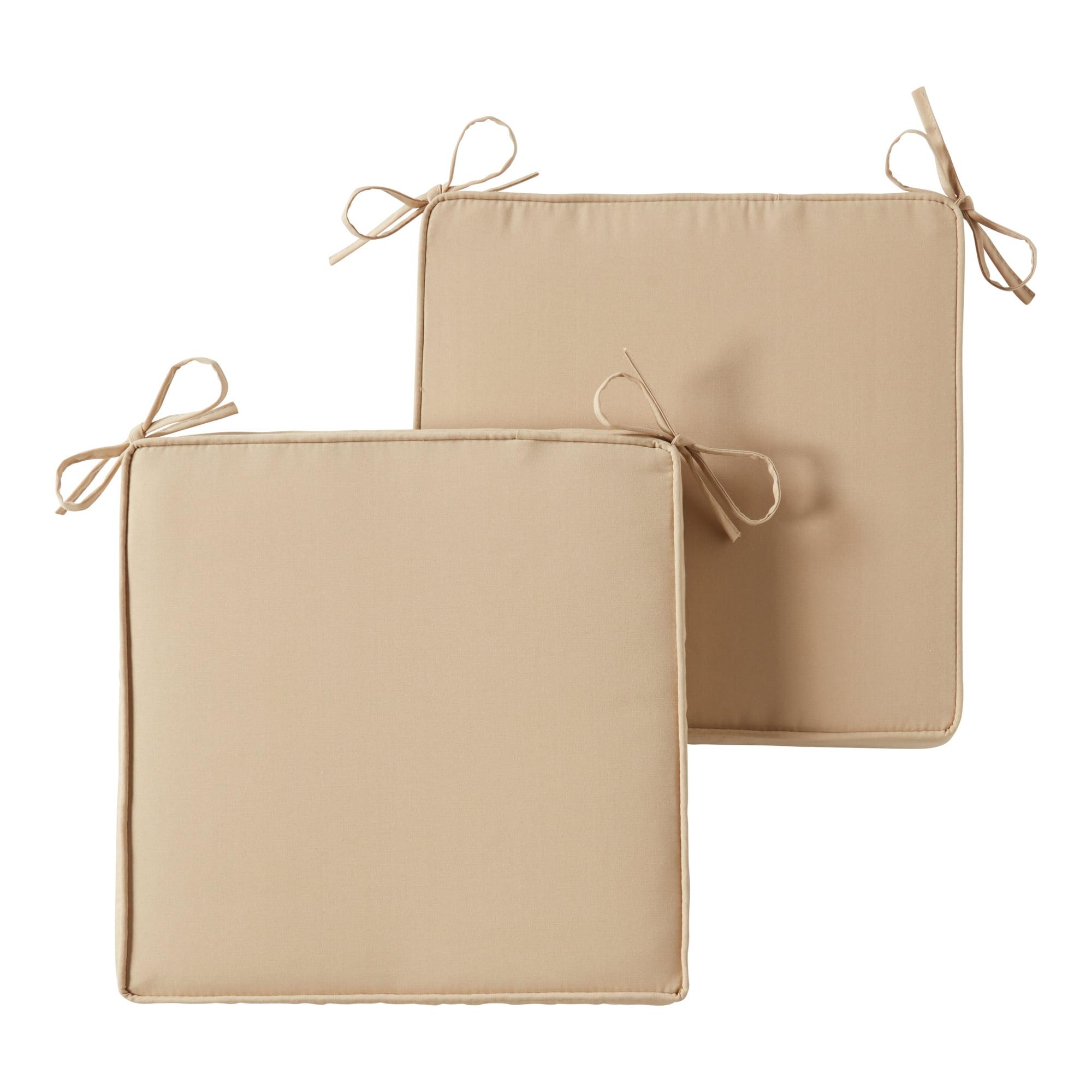 Greendale Home Fashions 18 x 18 in. Stone Square Outdoor Chair Pad (Set of 2)