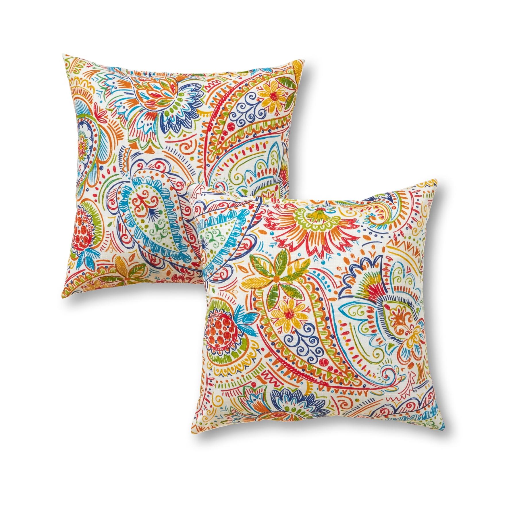 Indoor/Outdoor Reversible Throw Pillow