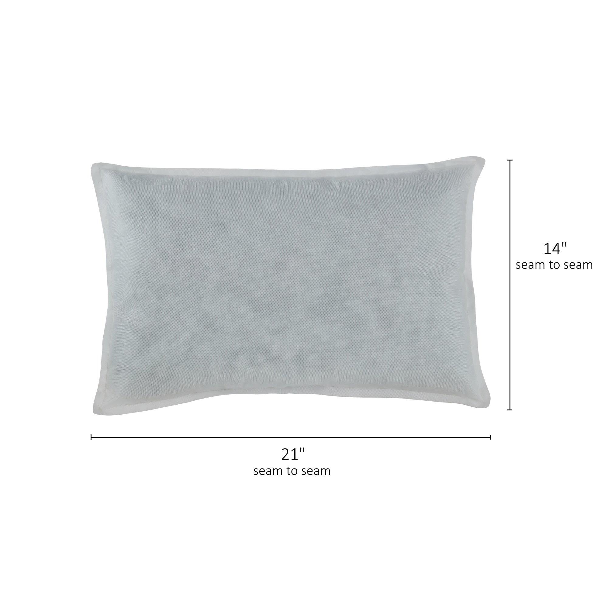 Eco-Friendly Ultra Plush White Pillow Insert 21" x 14"