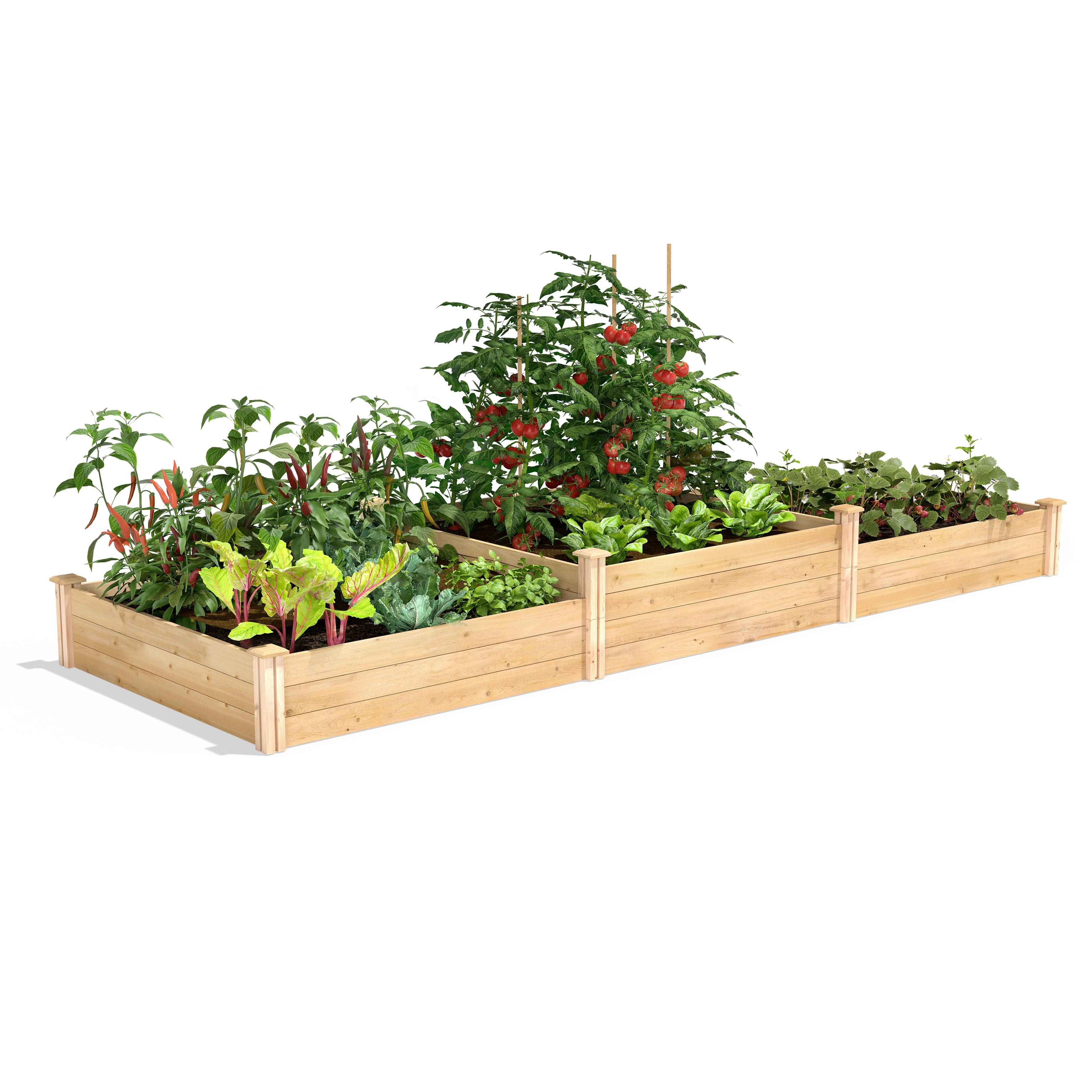 Wood Raised Garden Bed