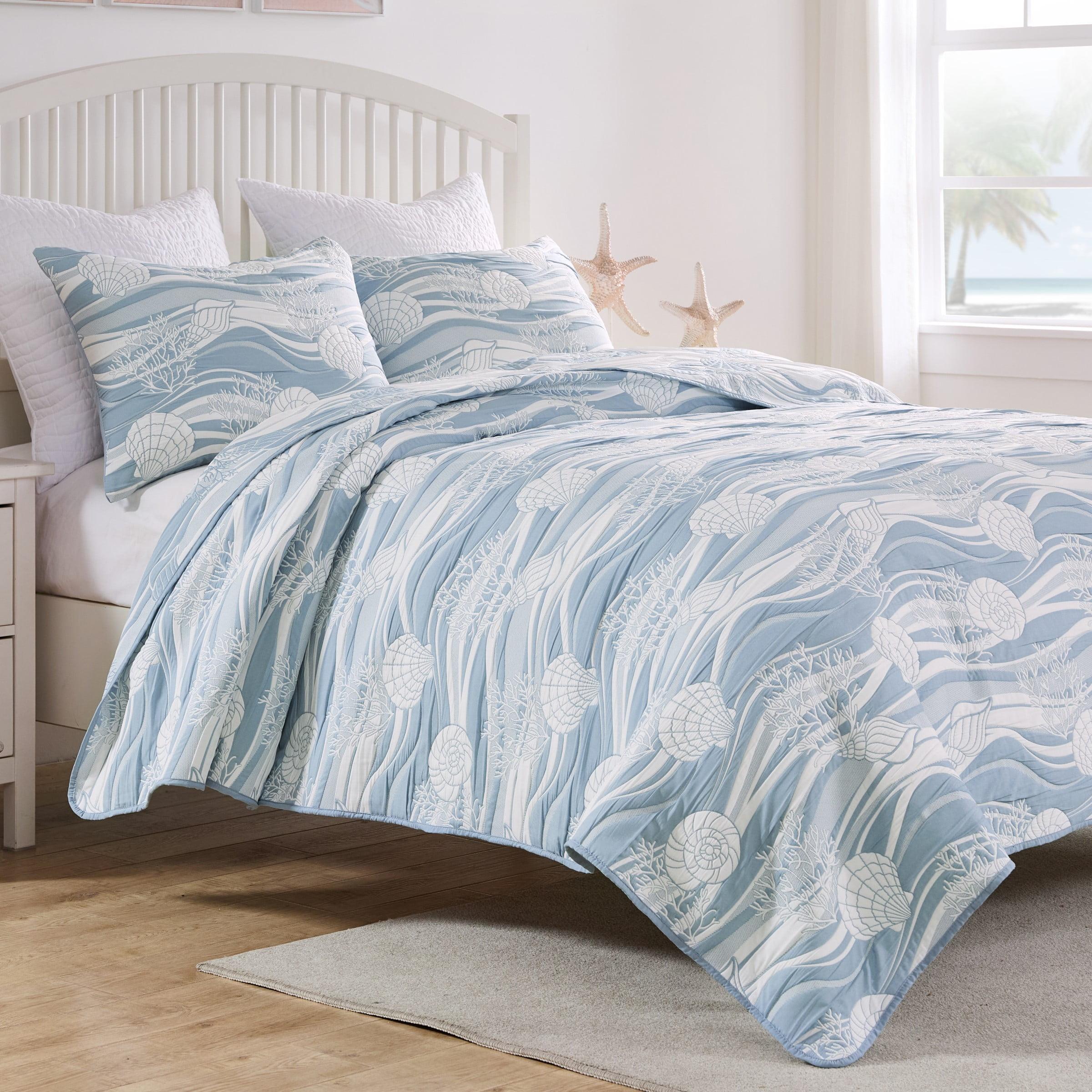 Greenland Home Fashions Coastal Paradise Jacquard Coverlet Set