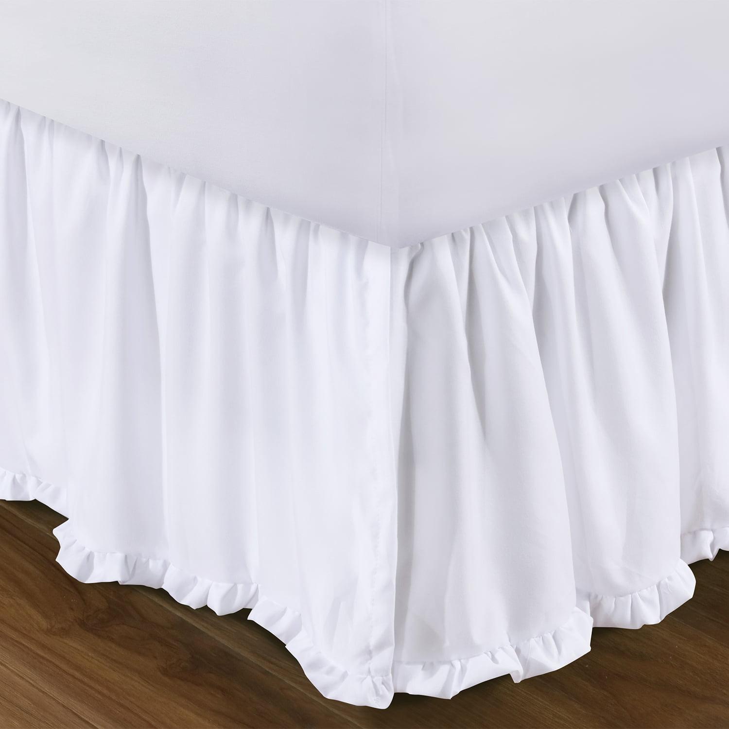 Greenland Home Fashions Sasha White Bed Skirt 15"