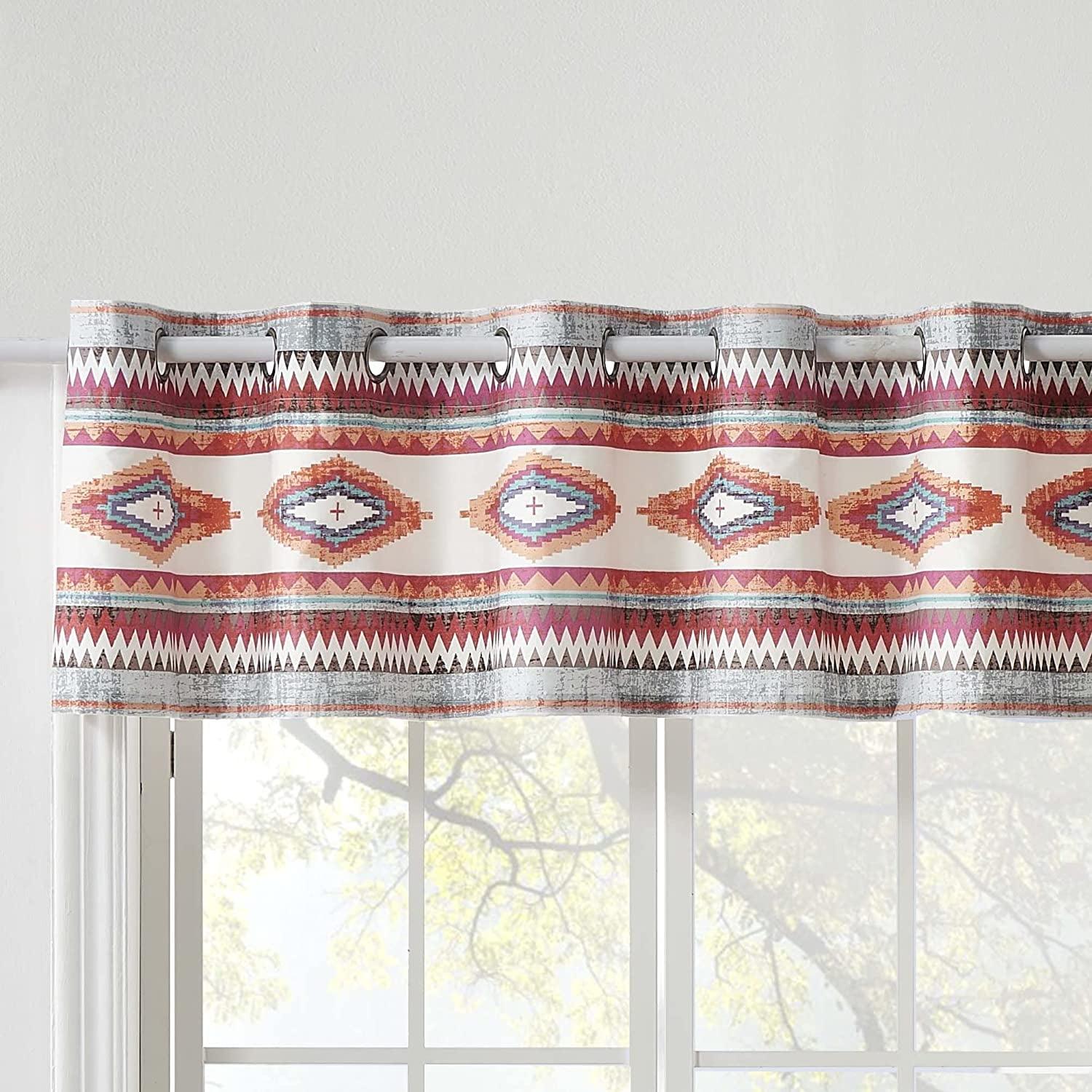 Kiva Striped Grommet 84'' Window Valance