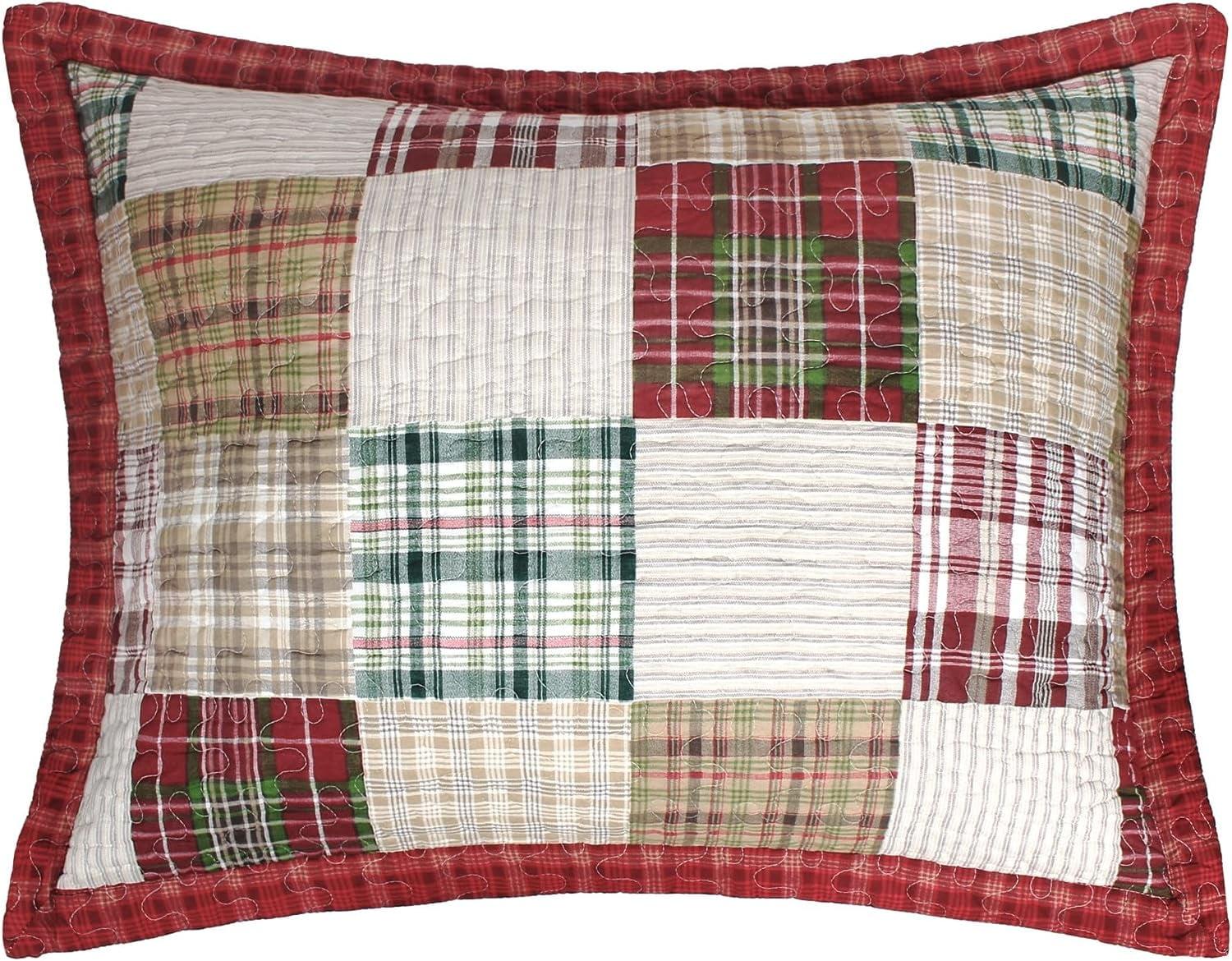 Greenland Home Fashion Oxford Ultra Comfortable Moisture Wicking Pillow Sham Red