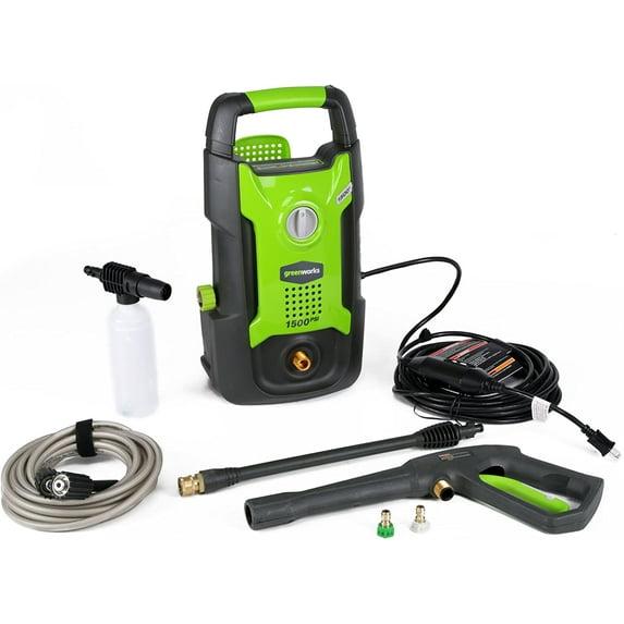 Greenworks Lavadora a Presión Eléctrica de 13 Amperios y 1500 Psi y 1,2 Gpm, 5120902