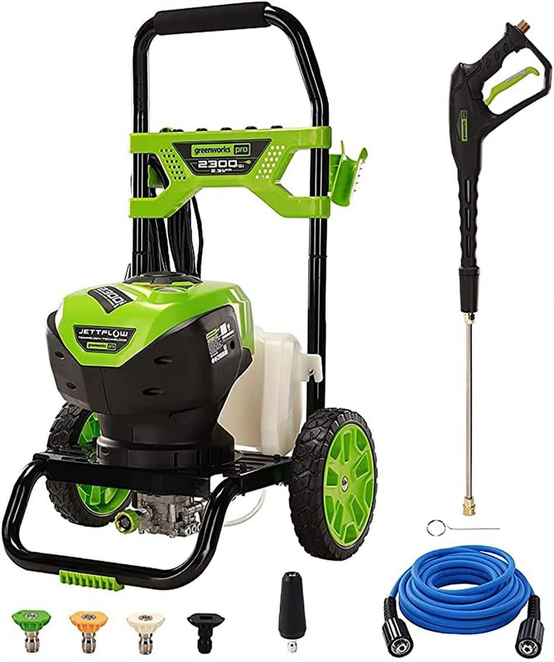 Greenworks 2300 PSI Electric Pressure Washer with PVC Hose