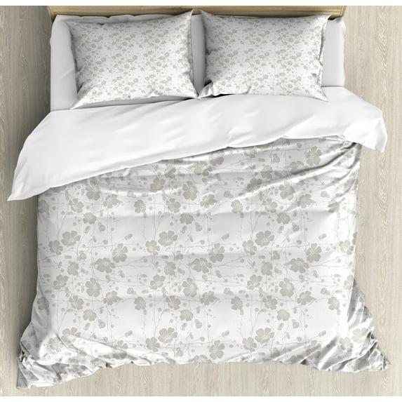 Ambesonne Traditional Floral Duvet Cover Set