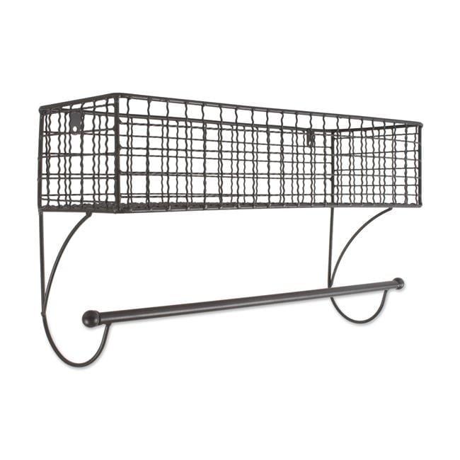 Design Imports Large Grey Farmhouse Towel Rack