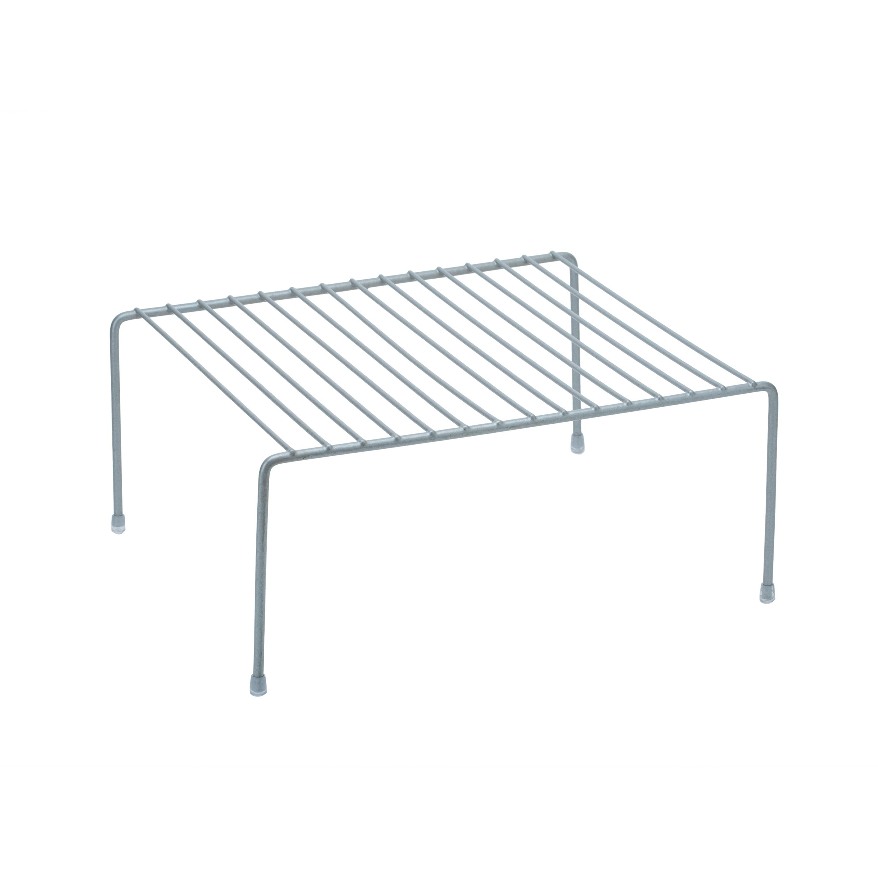 Medium Gray Iron Kitchen Shelf Organizer